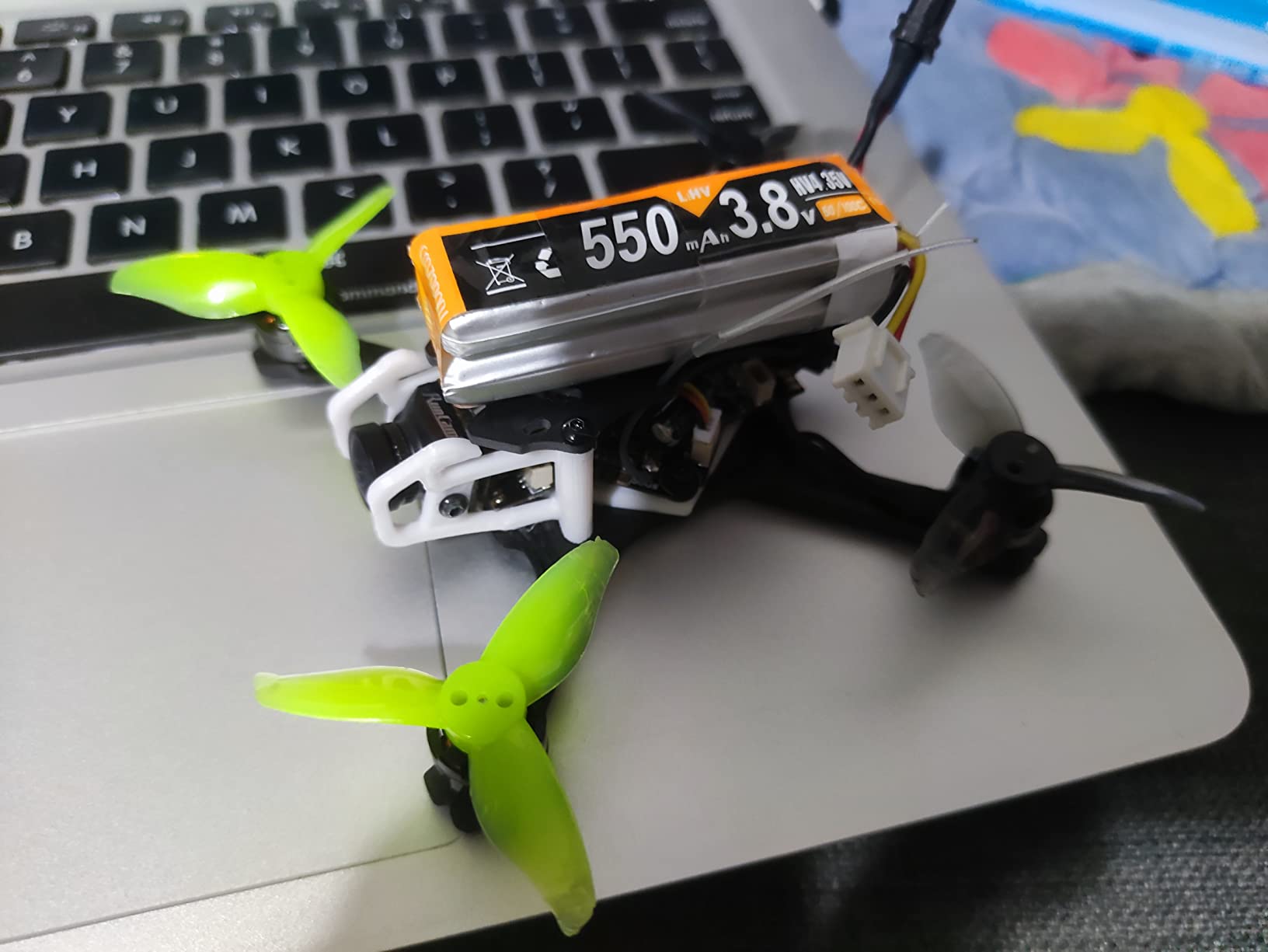 Usmile ALFA-Genie110 110mm 2.4 inch FPV Frame Stretch X Micro Carbon Fiber Quadcopter Frame Kit Mini Quad FPV Racing Drone with 2.5mm Arm Support for Runcam Micro Swift, Micro Sparrow FPV Camera customer photo 2