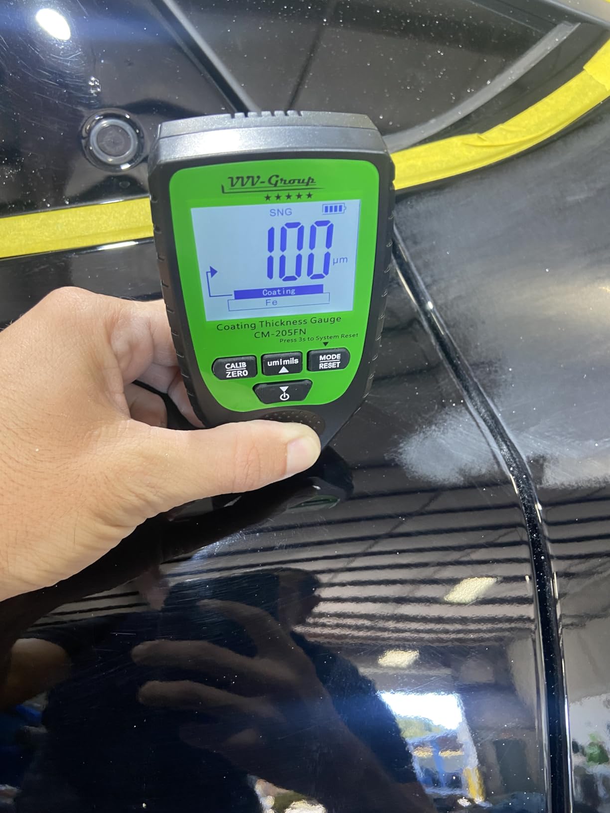 Paint Thickness Gauge CM-205FN for Cars - Digital Coating Thickness Meter, Auto Fe/NFe Detection customer photo 2