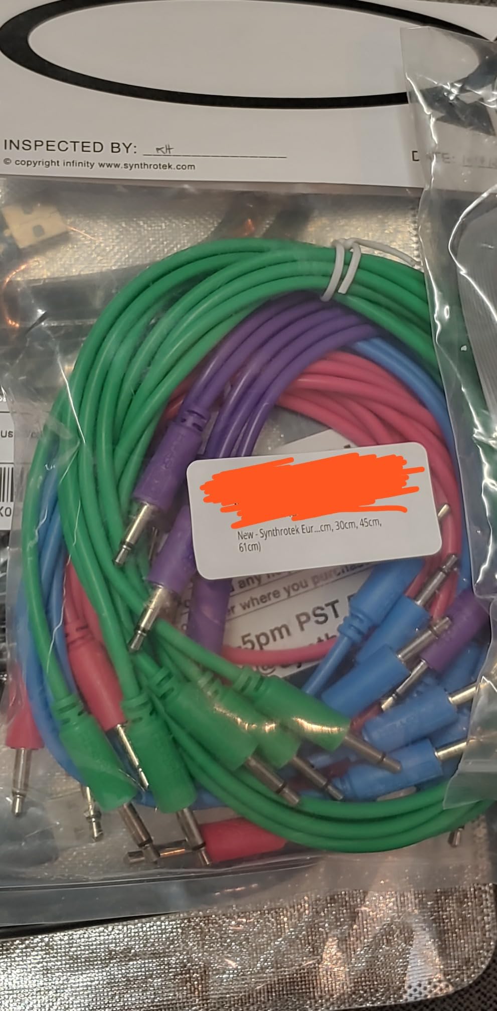 Eurorack Patch Cables - 20 Pack! 3.5mm 1/8 inch Mono 6