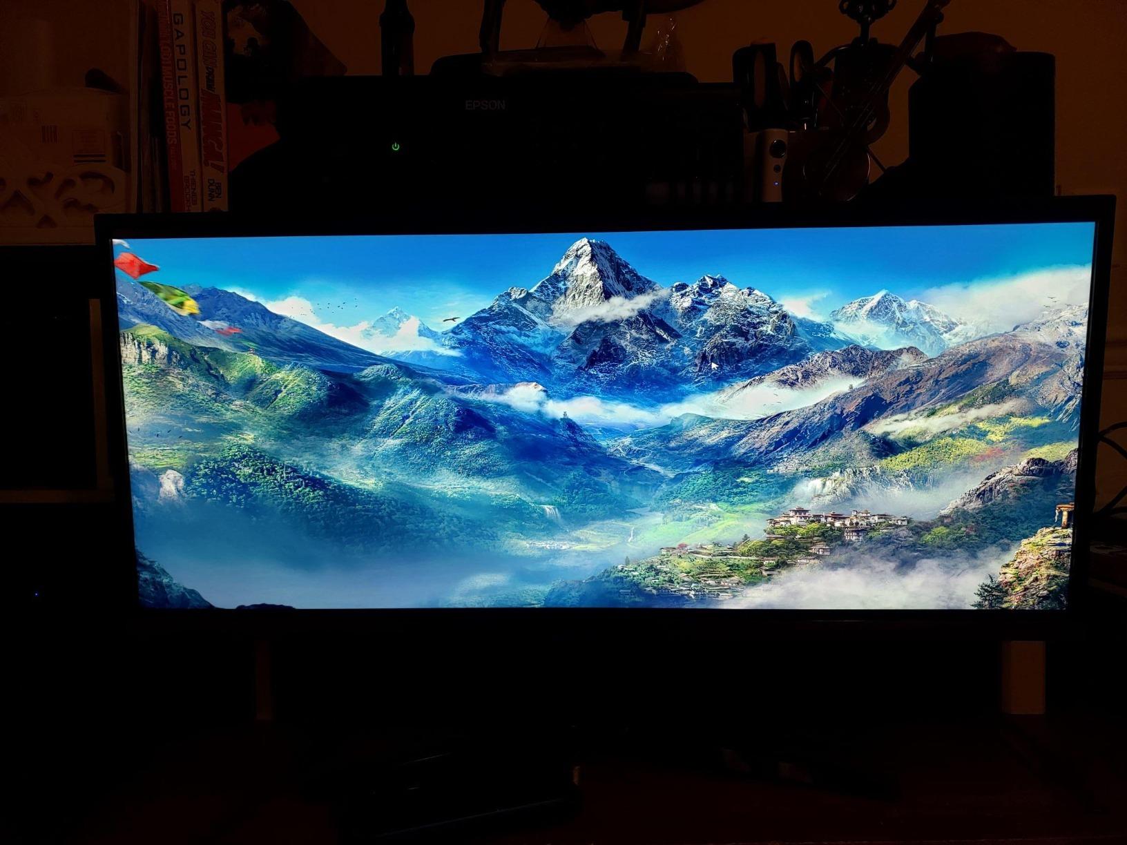 SAMSUNG 34-Inch SJ55W Ultrawide Gaming Monitor (LS34J550WQNXZA) - 75Hz Refresh, WQHD Computer Monitor, 3440 x 1440p Resolution, 4ms Response, FreeSync, Split Screen, HDMI, Black customer photo 2