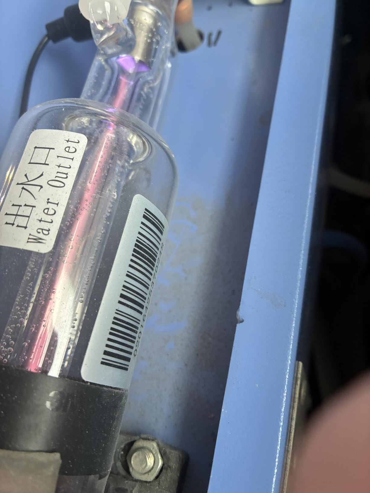 Cloudray 40W Laser Tube 720mm Dia.50mm, CO2 Laser Engraver Tube 45W, Cable Preconnected with Coating,40 Watt CO2 Tube With Metal Head (CR35 35-45W) customer photo 2