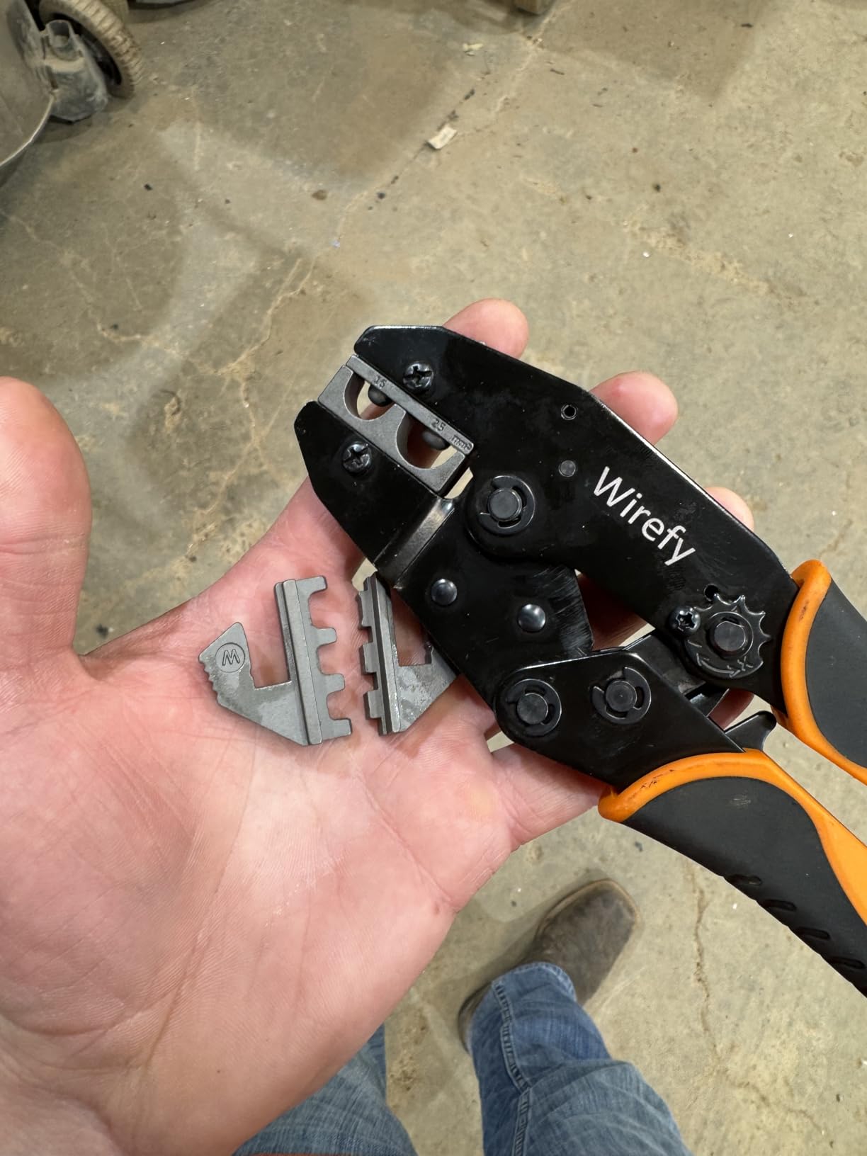 Wirefy Wire Crimping Tool for Heat Shrink 22-10 AWG | Ratcheting Wire Crimper Tool | Terminal Crimp Connectors Pliers | Connectors Crimp for Electrical Robust Terminal Connections customer photo 2
