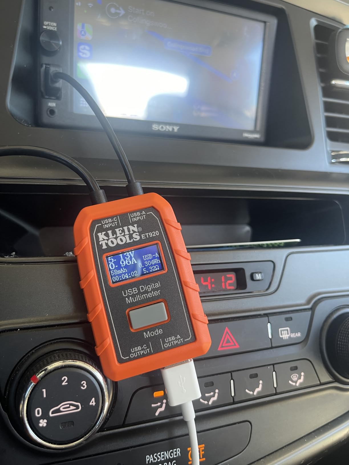 Klein Tools ET920 USB Power Meter, USB-A and USB-C Digital Meter for Voltage, Current, Capacity, Energy and Resistance customer photo 2