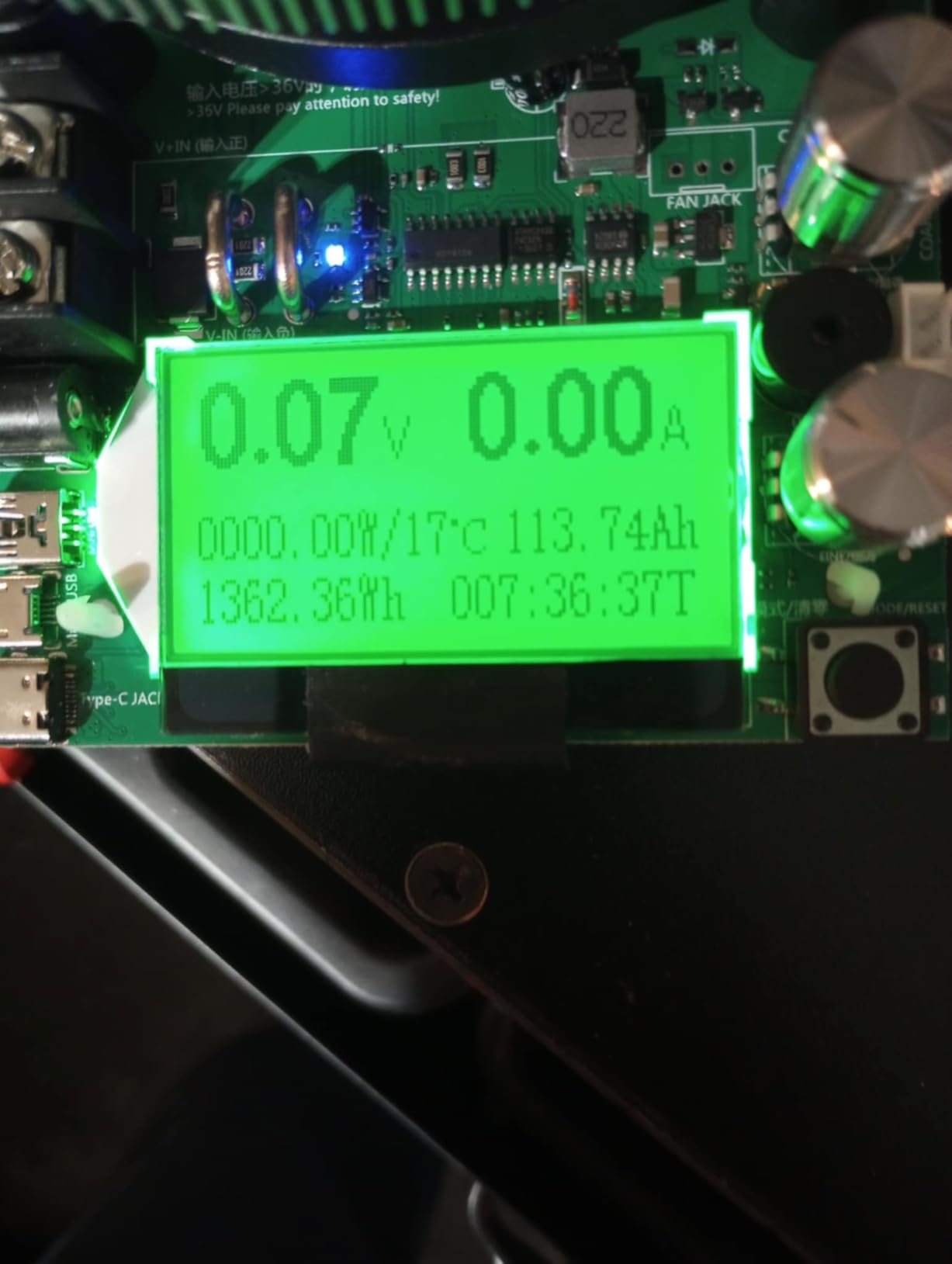 MakerHawk Electronic Load Tester - USB Load Tester 150W 200V 20A Resistor Adjustable Constant Current Battery Capacity Tester Module Intelligent Discharge customer photo 1