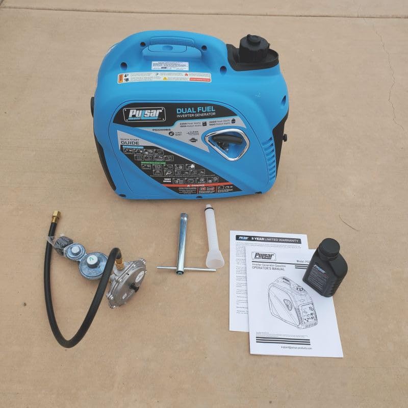 Pulsar 2,200W Portable Dual Fuel Quiet Inverter Generator with USB Outlet & Parallel Capability, CARB Compliant, PG2200BiS customer photo 1