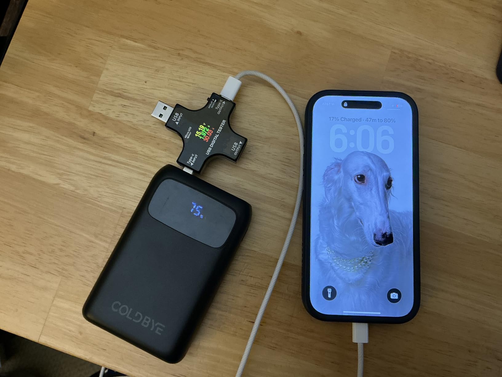 Eversame 2 in 1 Type C USB Tester Color Screen LCD Digital Multimeter, USB C Voltage Current Voltmeter Amp Volt Ammeter Detector USB Cable Charger Indicator DC3.6-30V/0-5.1A customer photo 2