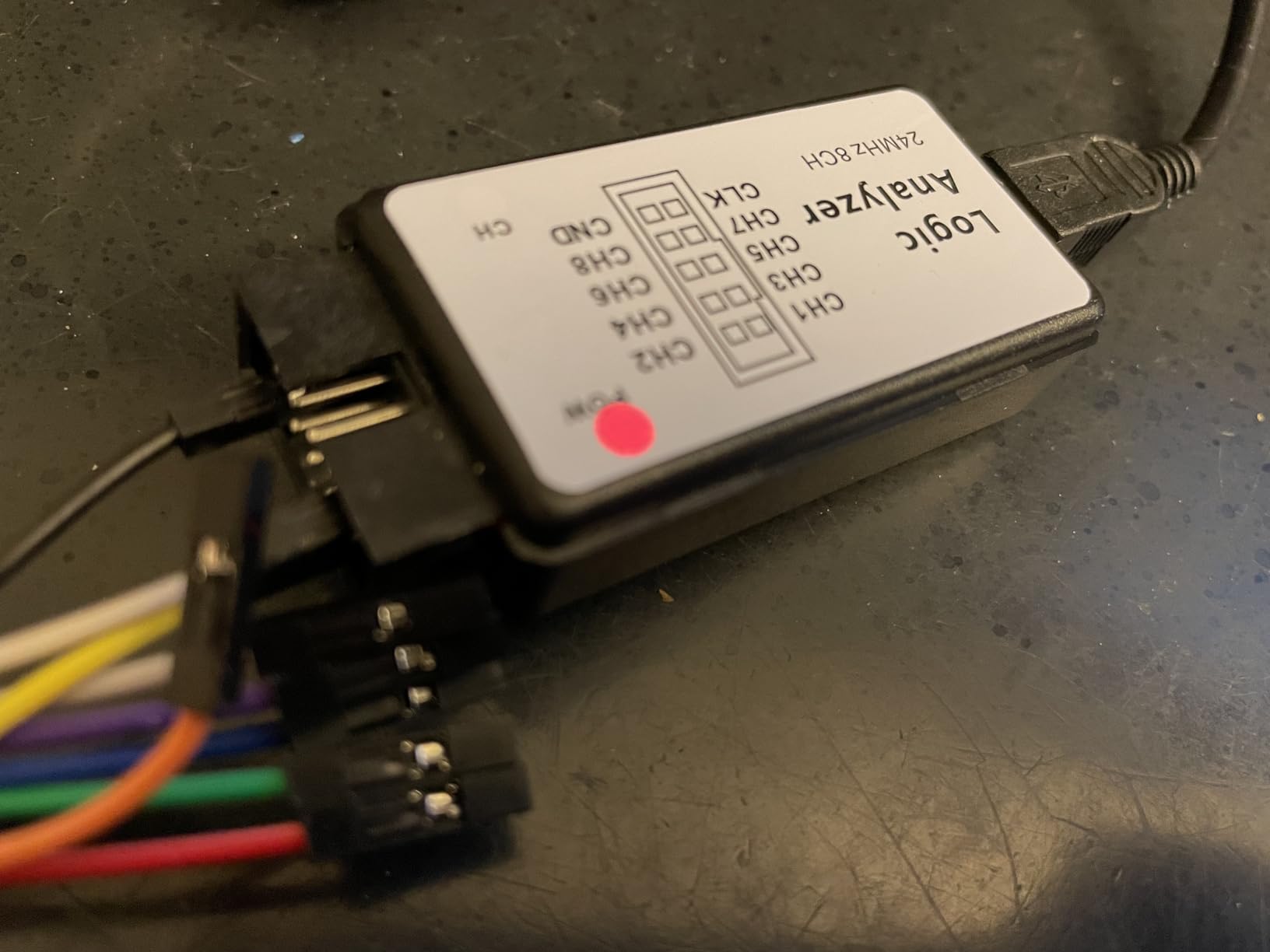 KeeYees USB Logic Analyzer Device with 12PCS 6 Colors Test Hook Clip Set USB Cable 24MHz 8CH 8 Channel UART IIC SPI Debug for Arduino FPGA M100 SCM customer photo 2