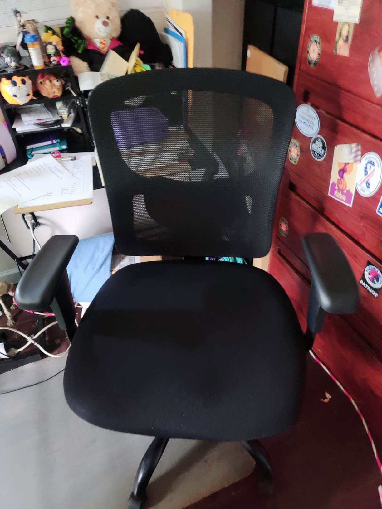 Big and Tall Office Chair 400lbs Wide Seat Desk Chair Computer Chair with Lumbar Support Adjustable Arms Task Rolling Swivel Mesh Executive High Back Ergonomic Chair for Adults Women,Black customer photo 1
