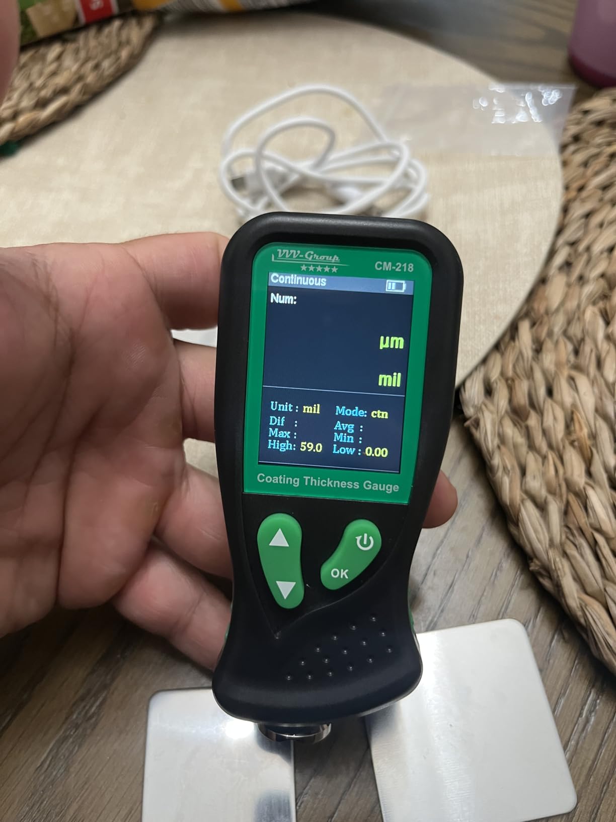 Digital Coating Thickness Gauge CM-218 Best Mil/Micron Paint Depth Meter for Car and Industrial customer photo 1