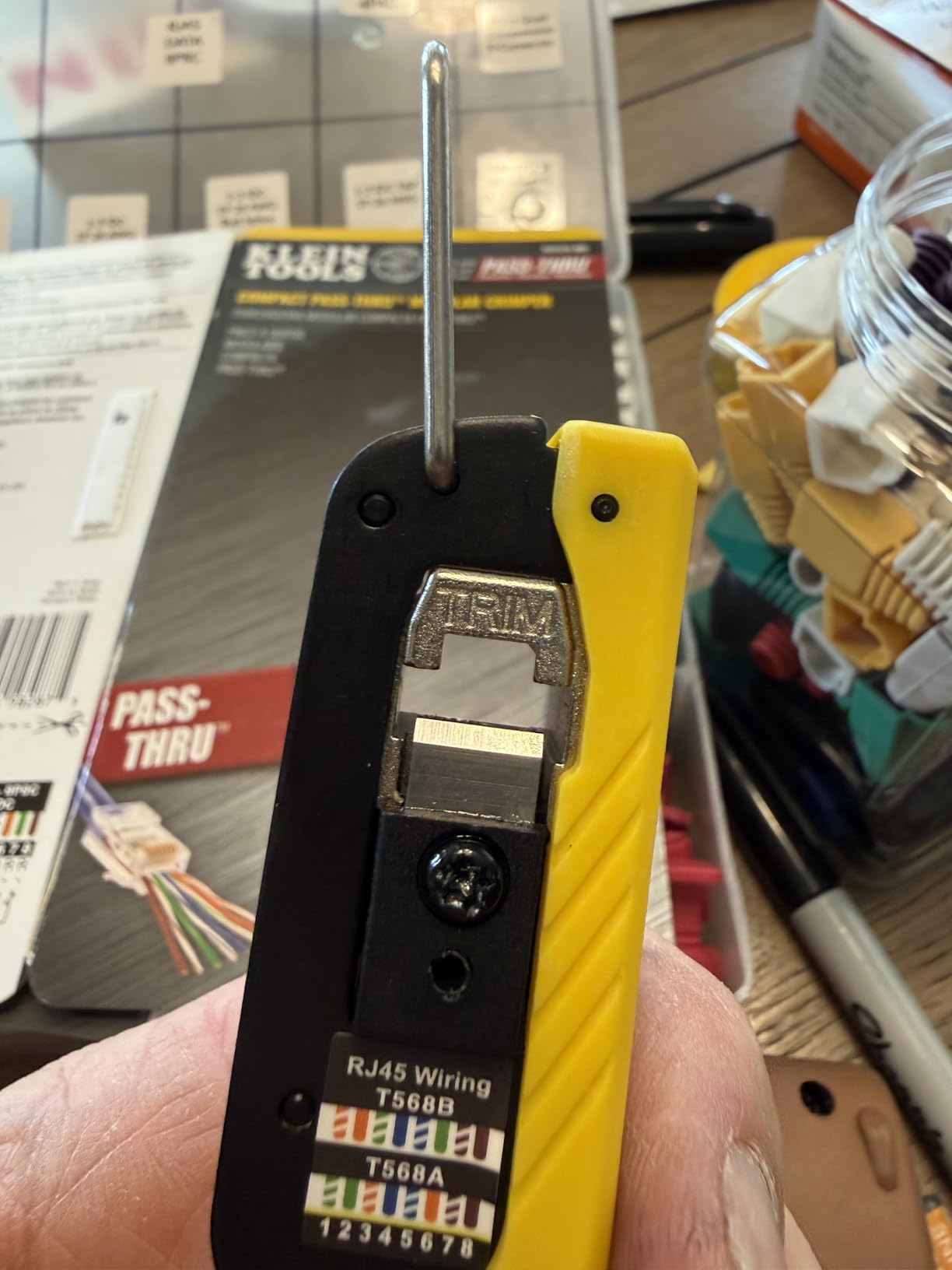 Klein Tools VDV226-005 Compact Modular Data Cable Crimping Tool, for Pass-Thru RJ45 Connectors customer photo 2