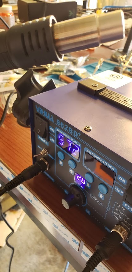 YIHUA 862BD+ SMD ESD Safe 2 in 1 Soldering Iron Hot Air Rework Station °F/°C with Multiple Functions customer photo 1