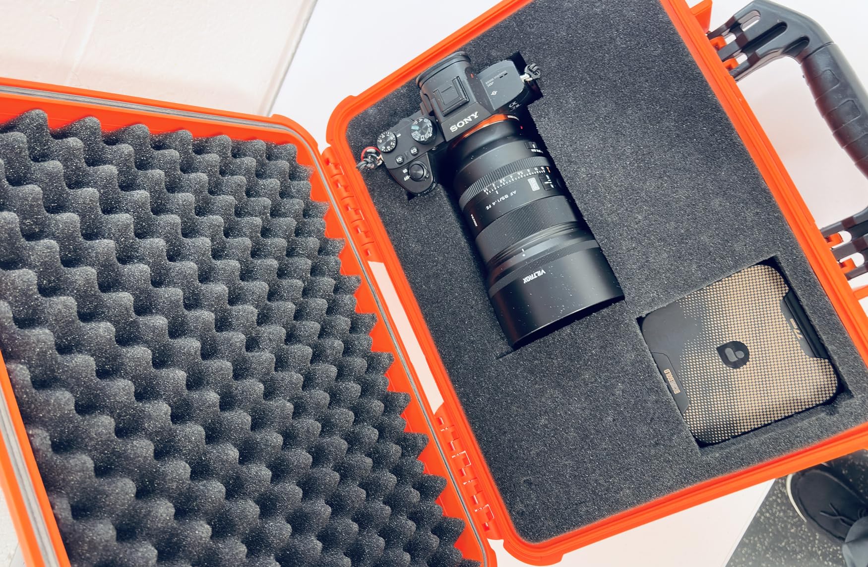 MEIJIA Portable All Weather Waterproof Camera Case With Foam, Fit Use of Drones, Camera, Equipments, Pistols, 15.98x12.99x6.85inches customer photo 1