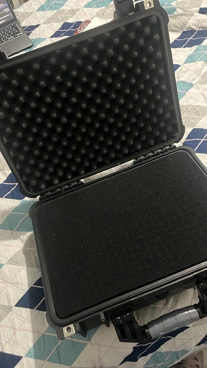MEIJIA Portable All Weather Waterproof Camera Case With Foam, Fit Use of Drones, Camera, Equipments, Pistols, 15.98x12.99x6.85inches customer photo 2
