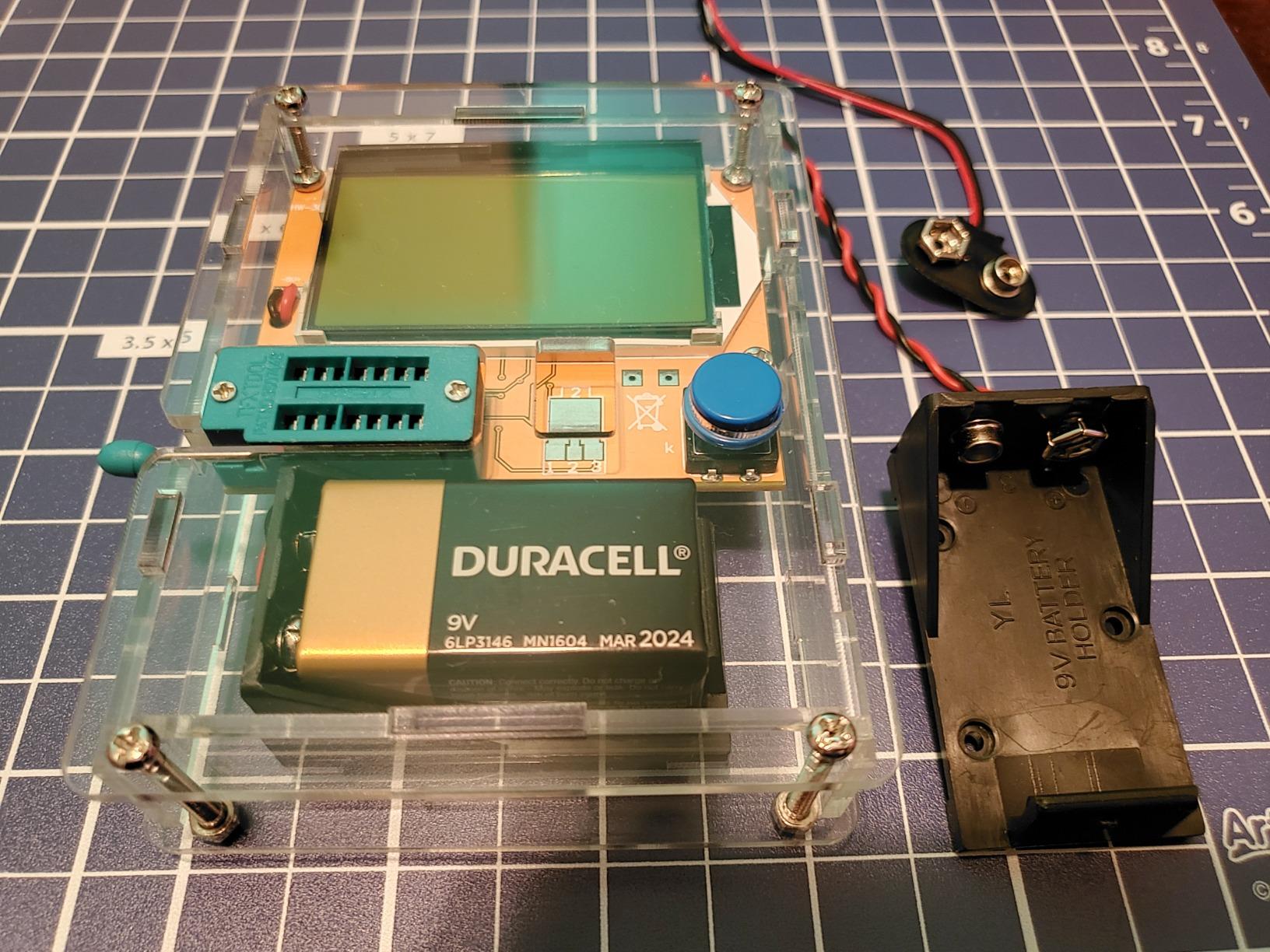Multifunction Meter DIY kit, ACEIRMC Mega 328 Graphic Transistor Tester, NPN PNP Diodes Triode Capacitor ESR SCR MOSFET Resistor Inductance LCD Display Checker with case customer photo 1