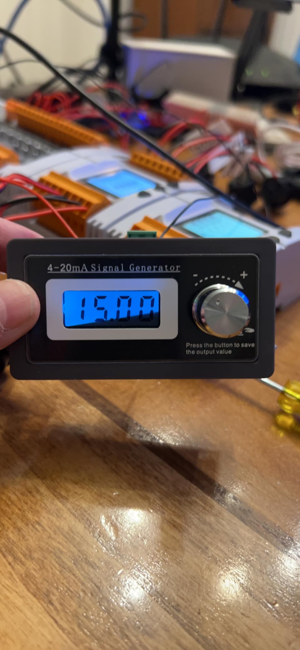 Jadeshay 4-20mA Two-Wire Current Loop Signal Generator with LCD Display, 3-21mA Extended Range 0.5% Accuracy Tester for Transducer Calibration, PLC & Industrial Control, Rotary Encoder, Memory Storage customer photo 2