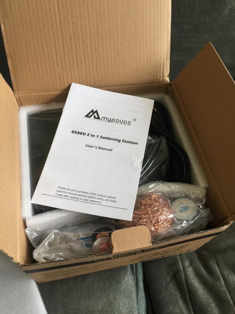 2 IN 1 750W LED Digital Soldering Station Hot Air Gun Rework Station Electric Soldering Iron For Phone PCB IC SMD BGA Welding SET 110V (8588D SET1) customer photo 2