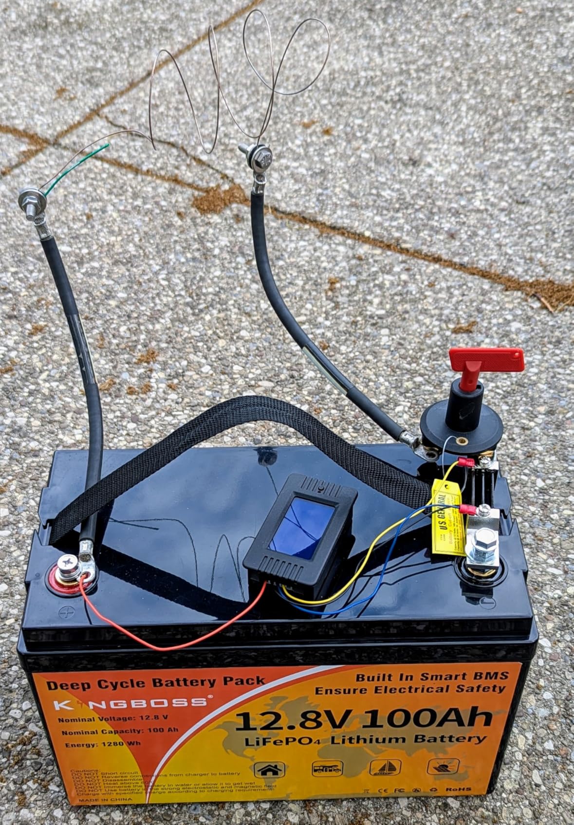 DC 0-200V 0-300A Battery Monitor Meter with Shunt, 9-in-1 Digital LCD Multimeter for 12V/24V/48V Solar System, RV, Car. Measures Voltage, Current, Power, Energy, Impedance & Capacity customer photo 2