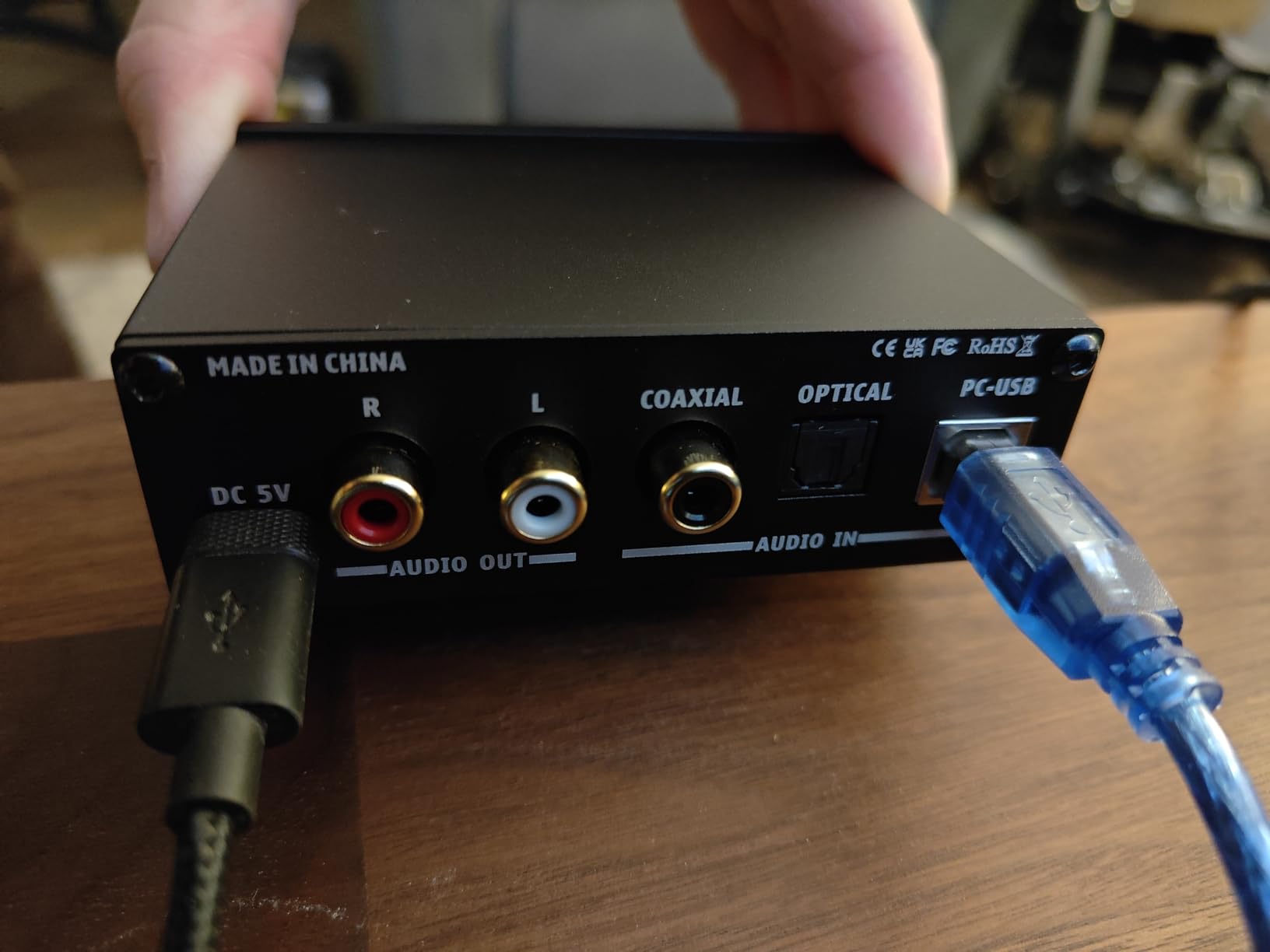 AIYIMA DAC-A2 Headphone Amplifier DAC with Bass Treble Controls PC-USB/Optical/Coaxial Inputs, RCA/3.5mm Headphone Output customer photo 1