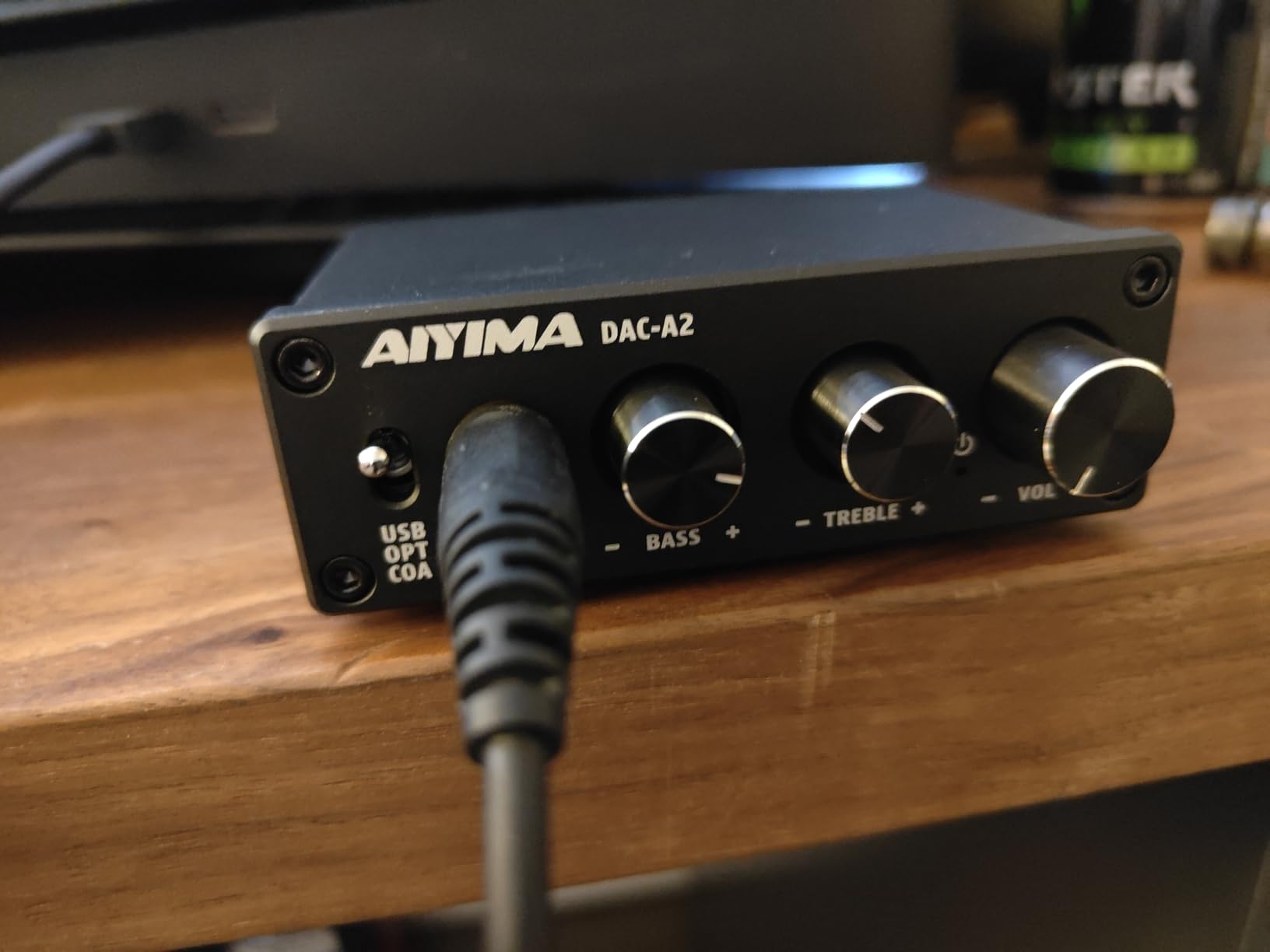 AIYIMA DAC-A2 Headphone Amplifier DAC with Bass Treble Controls PC-USB/Optical/Coaxial Inputs, RCA/3.5mm Headphone Output customer photo 2