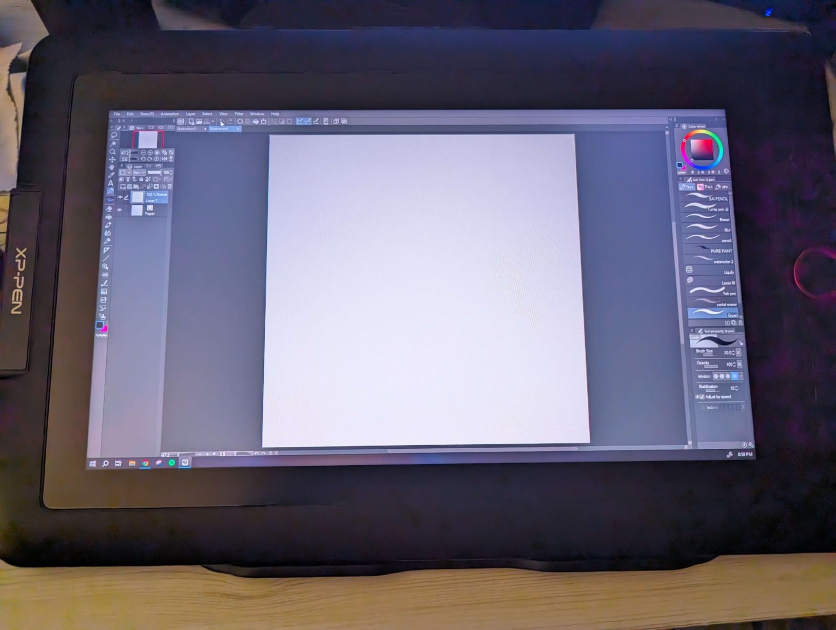 XPPen Drawing Tablet with Screen Full-Laminated Graphics Drawing Monitor Artist13.3 Pro Graphics Tablet with Adjustable Stand and 8 Shortcut Keys (8192 Levels Pen Pressure, 123% sRGB) customer photo 2