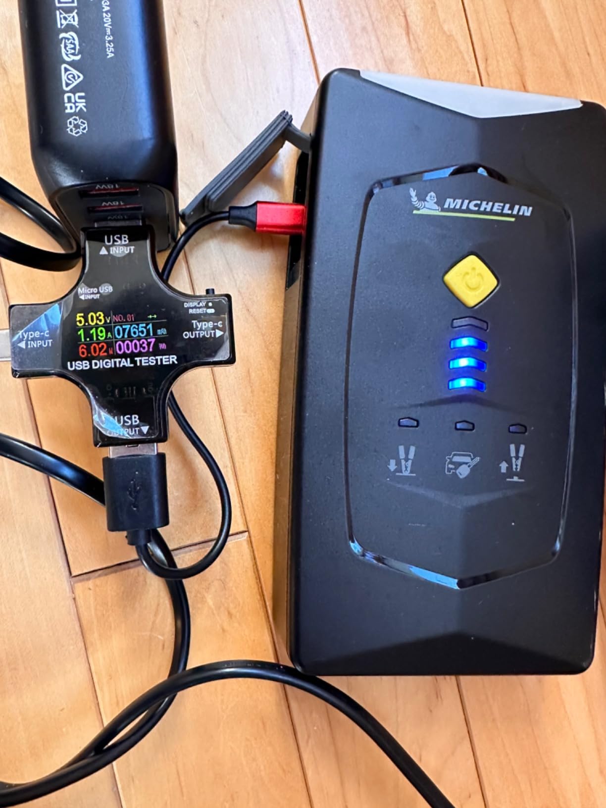 USB C Tester,KJ-KayJI 2 in 1 Tester Color Screen IPS Digital Multimeter(2024),Voltage,Cur,Pwr,Resistance,Elec,Temp,Capacity,Tme,Fast Charging,with USB Clip Cable Support PD2.0/PD3.0,QC2.0/QC3.0,BC1.2 customer photo 2