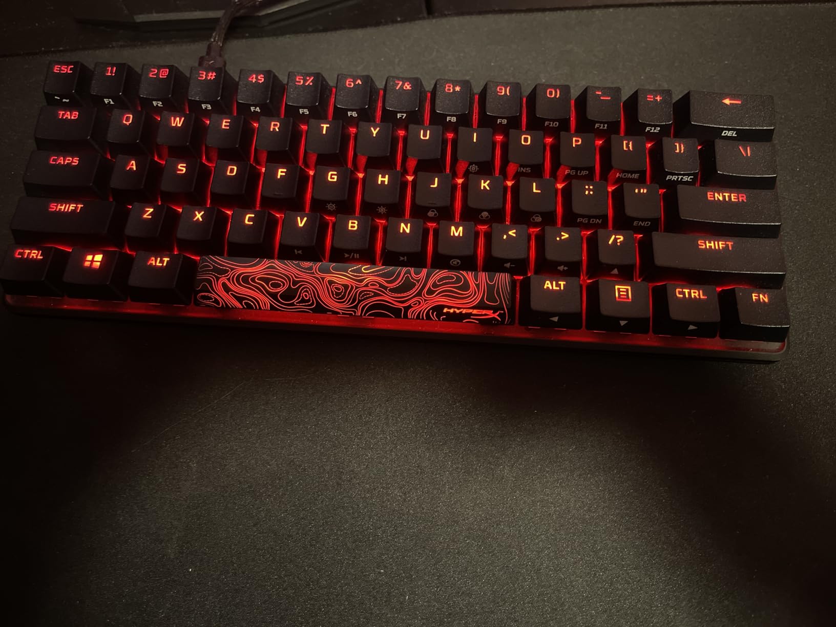 HyperX Alloy Origins Core - Tenkeyless Mechanical Gaming Keyboard, Software Controlled Light & Macro Customization, Compact Form Factor, RGB LED Backlit, Linear HyperX Red Switch, Black customer photo 1