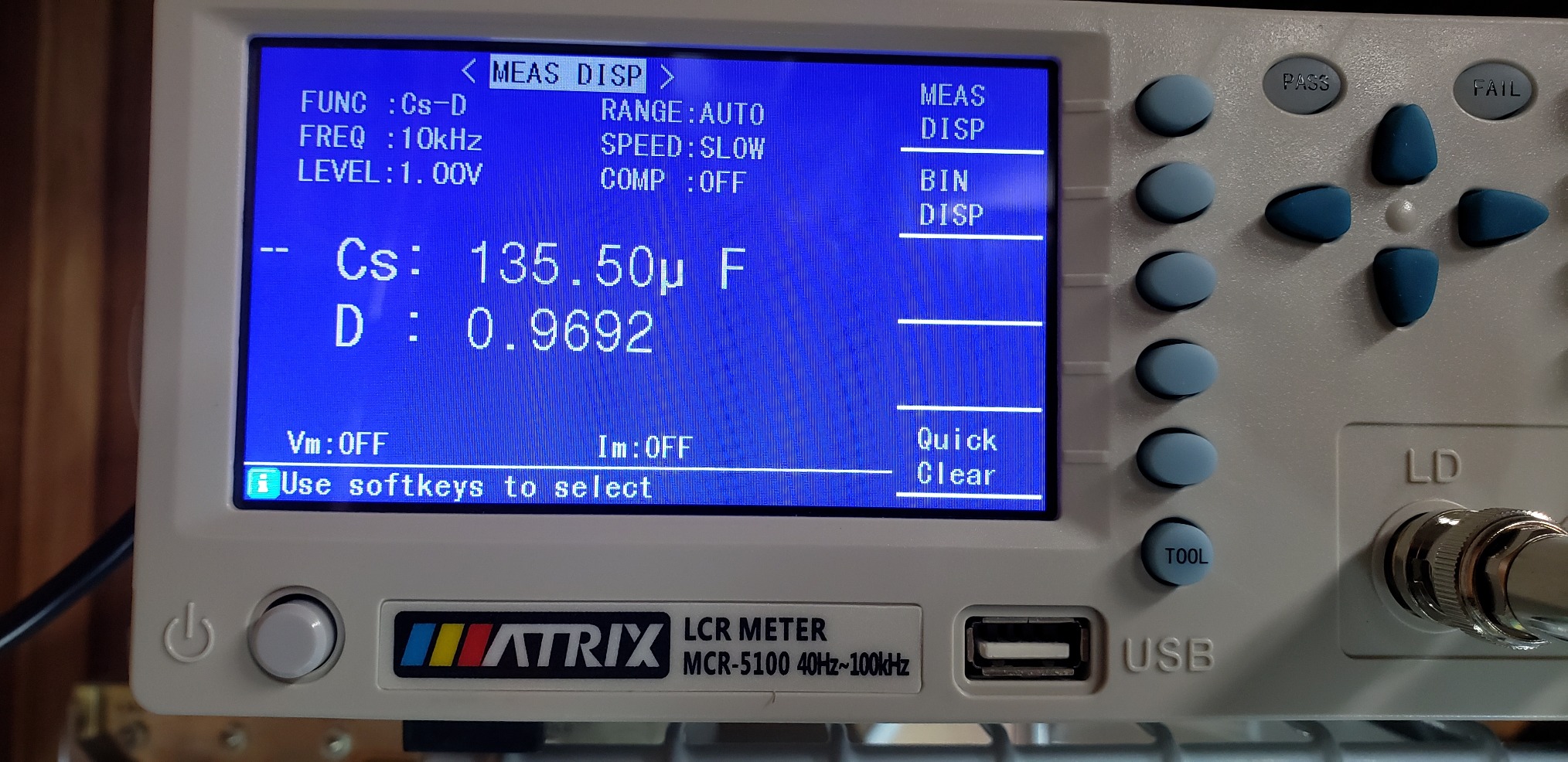 MATRIX MCR5200 Benchtop LCR Meter, 40Hz-200kHz 0.1%, Digital LCR Bridge Measures Inductance/Capacitance/Resistance, USB/RS232C, Calib-Clear, Data Save customer photo 1