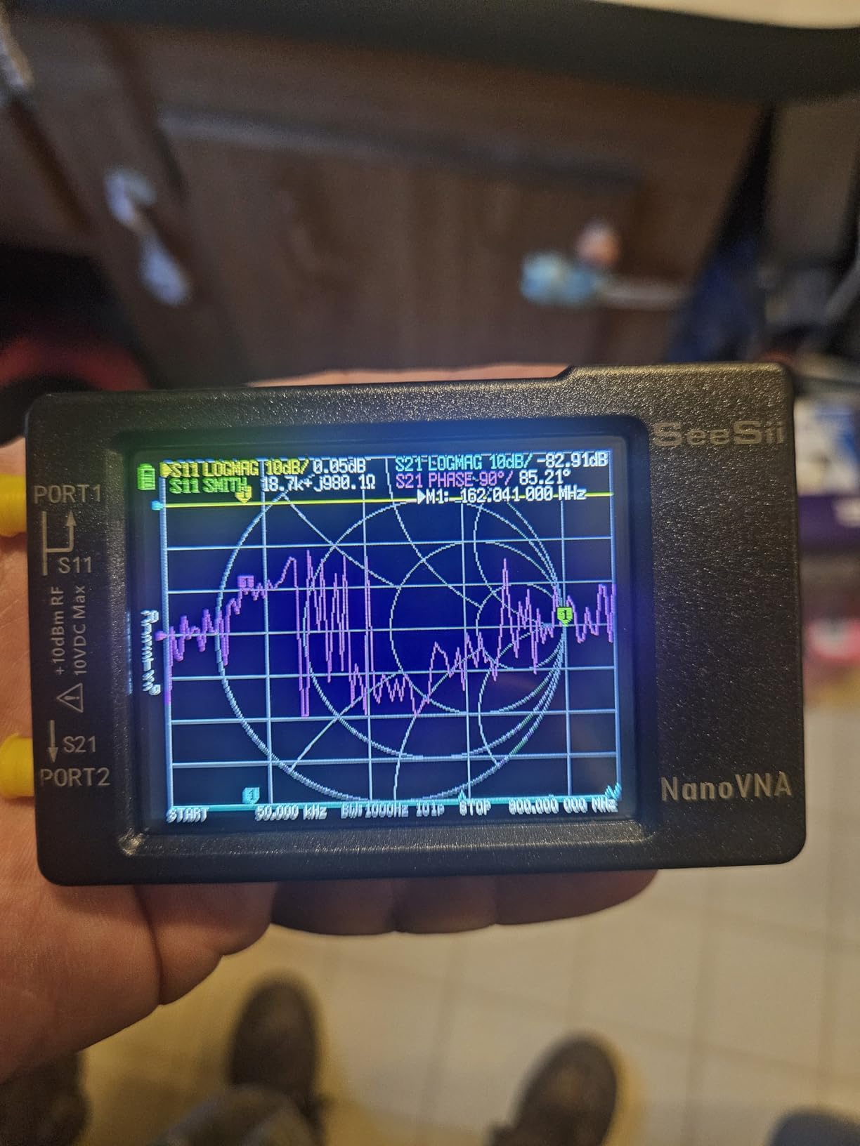 SEESII Nanovna-H Vector Network Analyzer,Upgraded HW3.7 9KHz-1.5GHz MF HF VHF UHF Antenna Analyzer customer photo 2