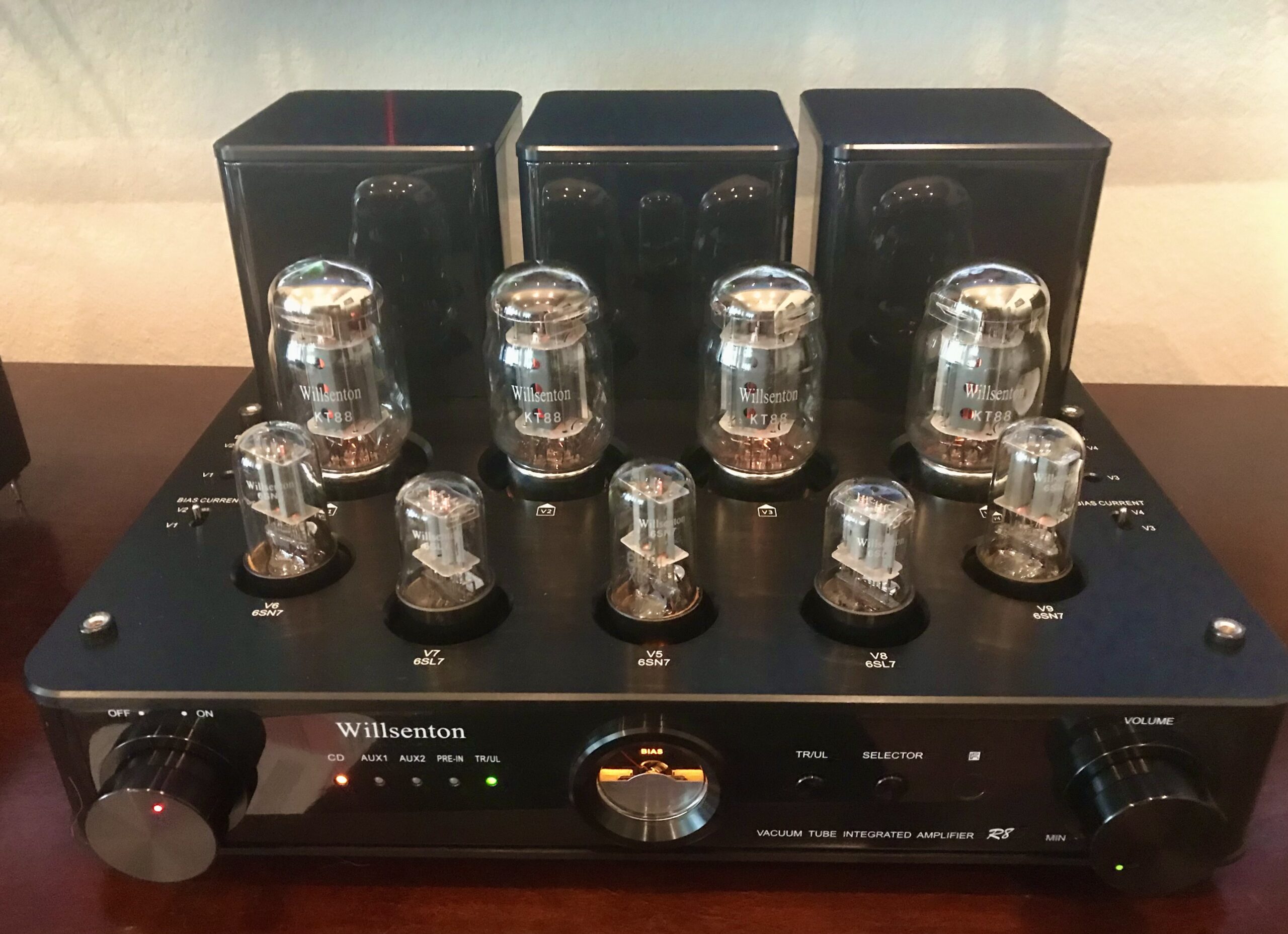 R8 KT88 Tube Amplifier Hi-Fi Integrated Vacuum Tube Amp with Headphone Output customer photo 2