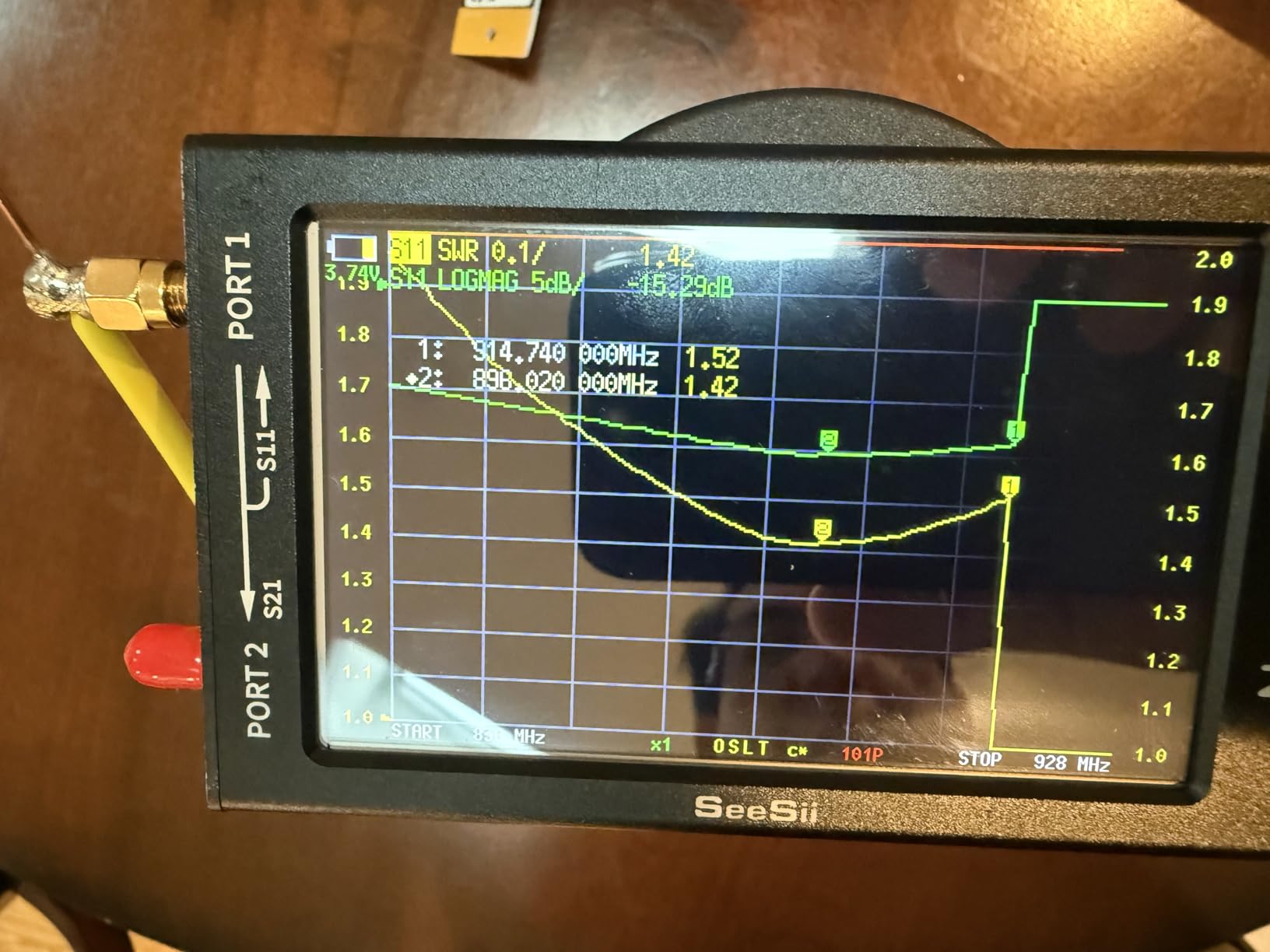 Upgraded NanoVNA-F V2 Vector Network Analyzer 50kHz-3000MHz HF VHF UHF VNA Antenna Analyzer 4.3 inch with 5000mAh, Measuring S-Parameter Voltage SWR, Phase, delay, Smith Chart customer photo 2