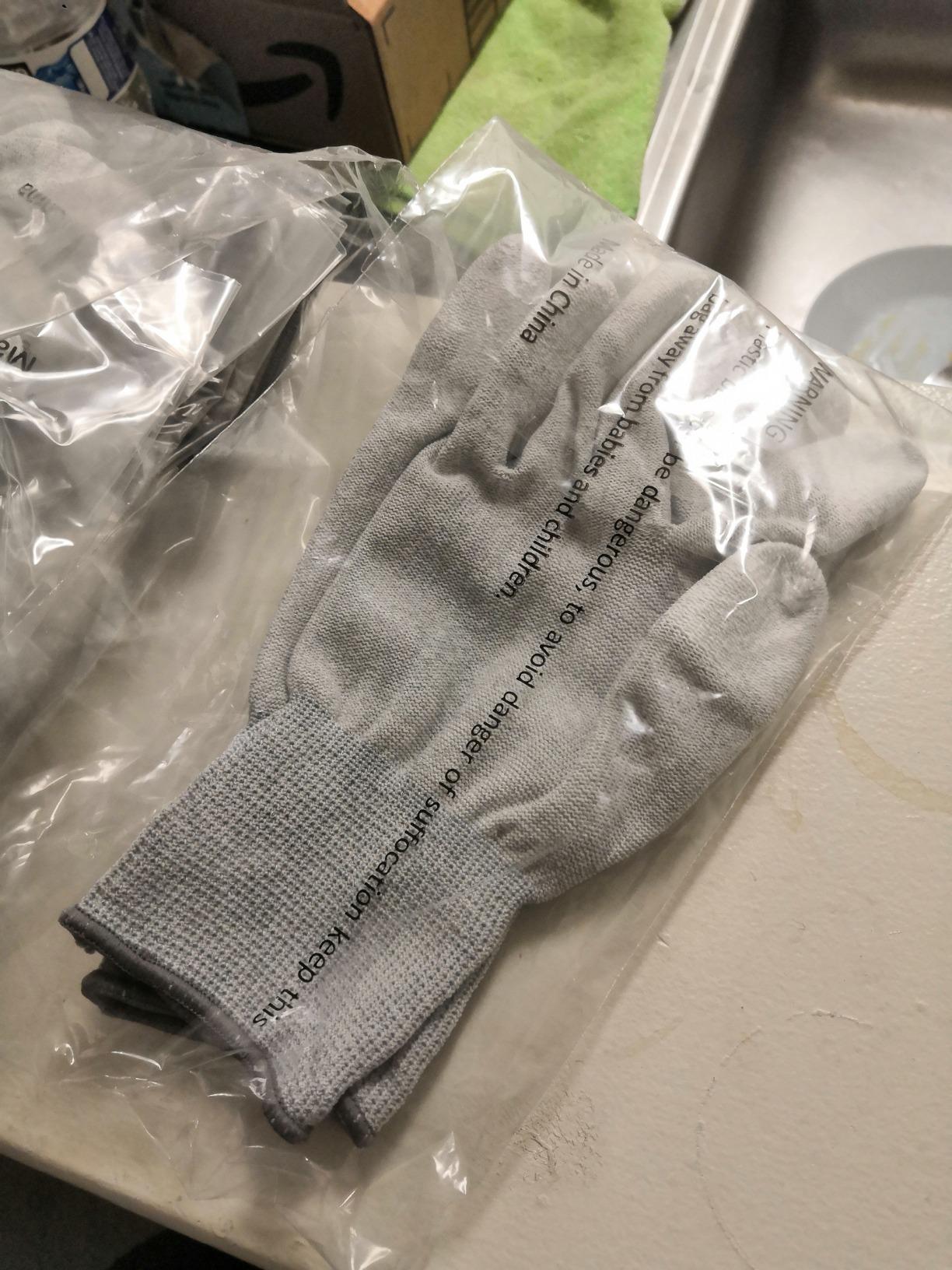 VIPER 10 Pairs Anti Static Gloves, Coated Fingertip Grey Carbon Fibers,13G ESD Safety Work Gloves customer photo 1