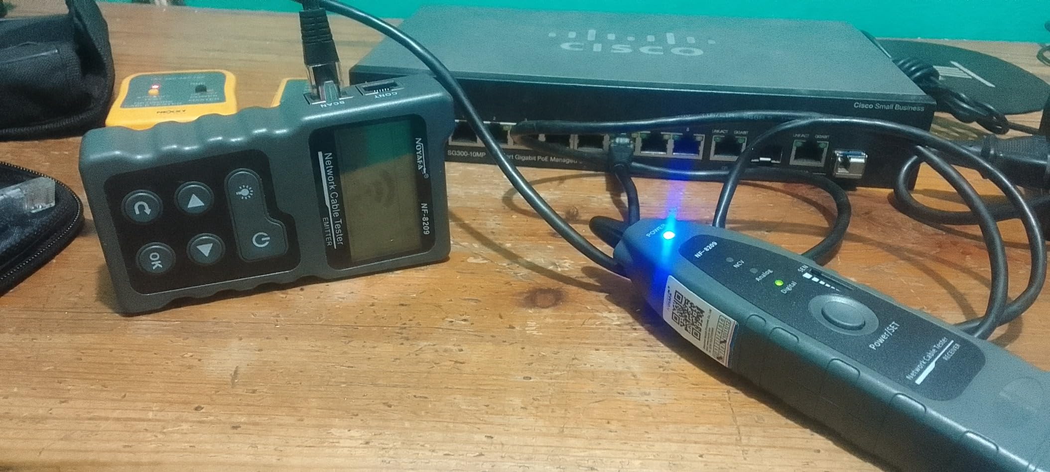 NOYAFA NF-8209 Network Cable Tester, Ethernet Cable Wire Tester with POE & NCV for CAT5/CAT6 Wire Tracer, Length Test, RJ45 Network Tester Kit for Cable Tracer Telephone Line Finder Home Repair customer photo 1