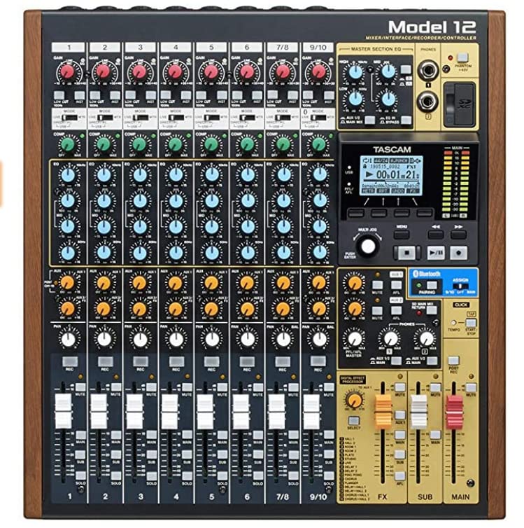 Tascam Model 12 All-in-One 12-track Digital Multitrack Mixing and Recording Studio customer photo 1