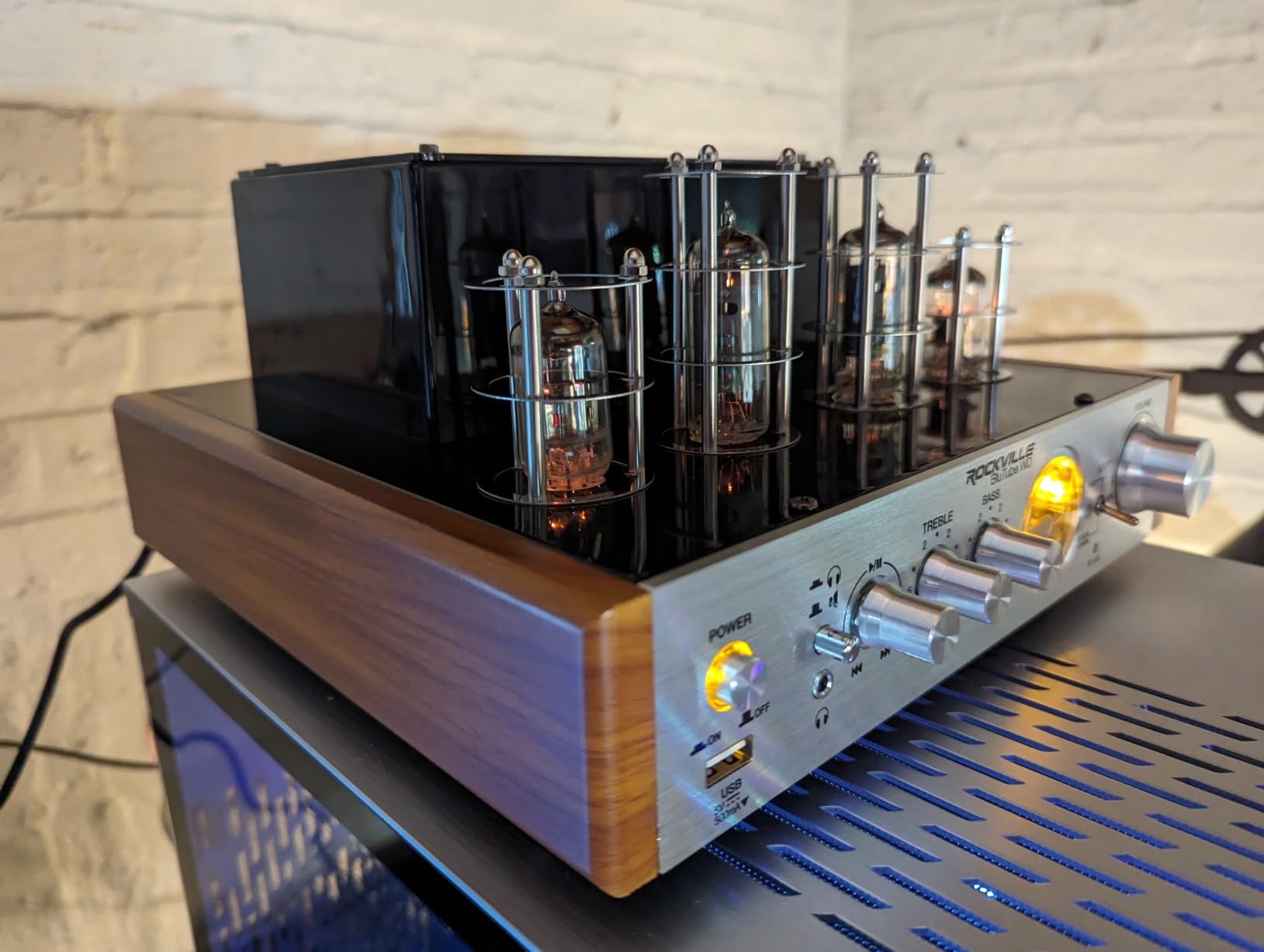 Rockville BluTube WD 70W Tube Amplifier/Home Stereo Receiver, Bluetooth, HDMI, Optical, for Audiophiles and Home Theater Enthusiasts customer photo 1