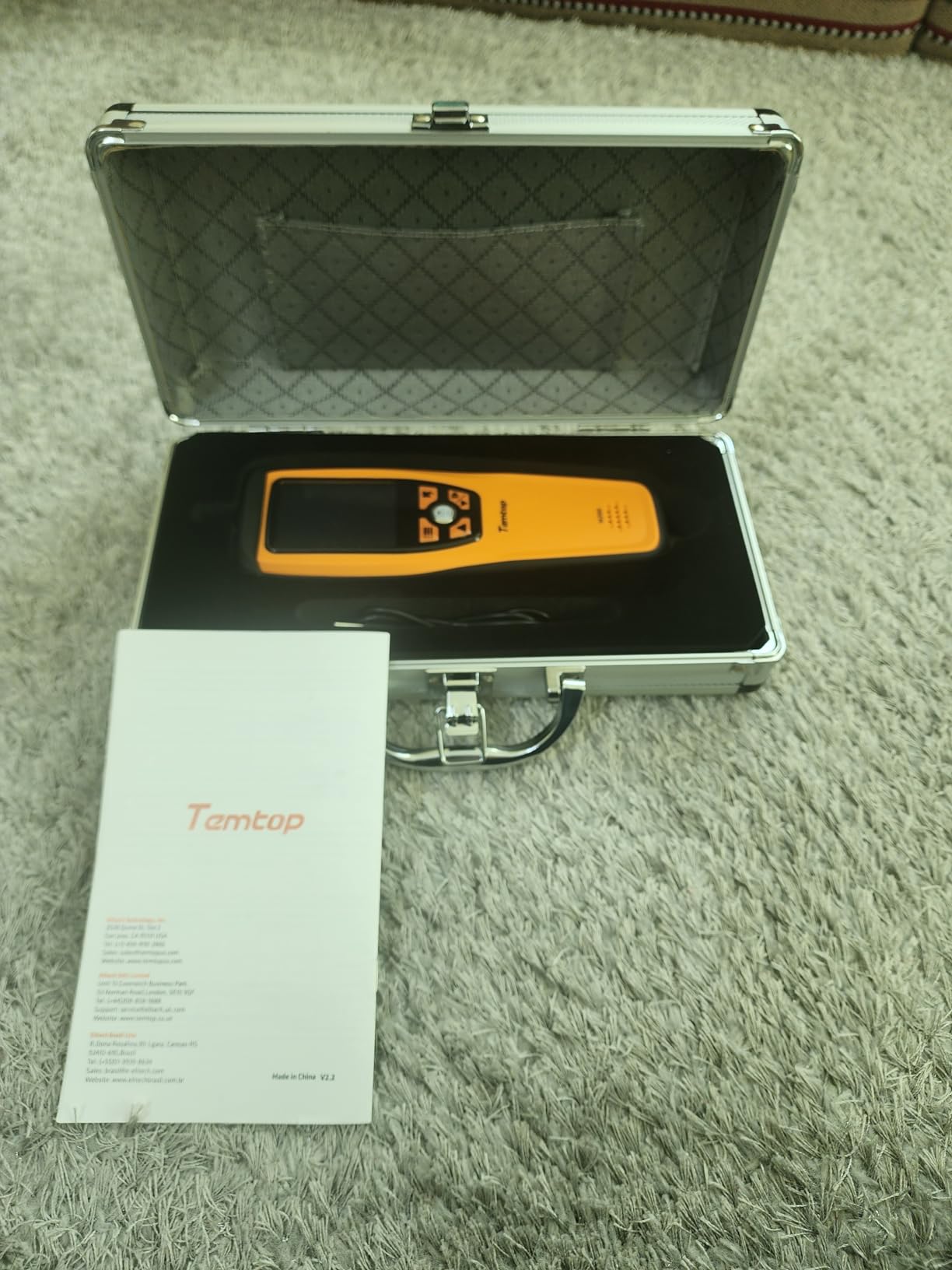 Temtop Air Quality Monitor CO2 Detector Professional Carbon Dioxide PM2.5 PM10 Formaldehyde Temperature and Humidity Monitor w/Audio Alarm Data Export (M2000 2nd) customer photo 1
