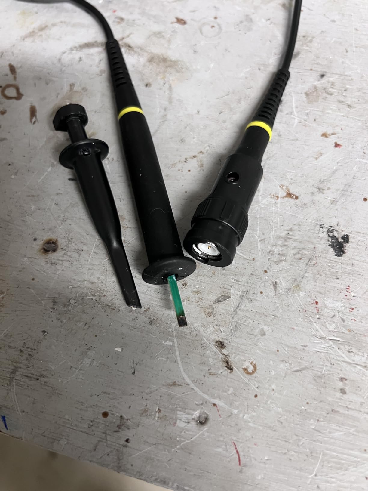 Goupchn High Voltage Oscilloscope Probe P4250 100:1 2KV 250MHz Alligator Crocodile Clip BNC Test Lead with Accessory Kit customer photo 1