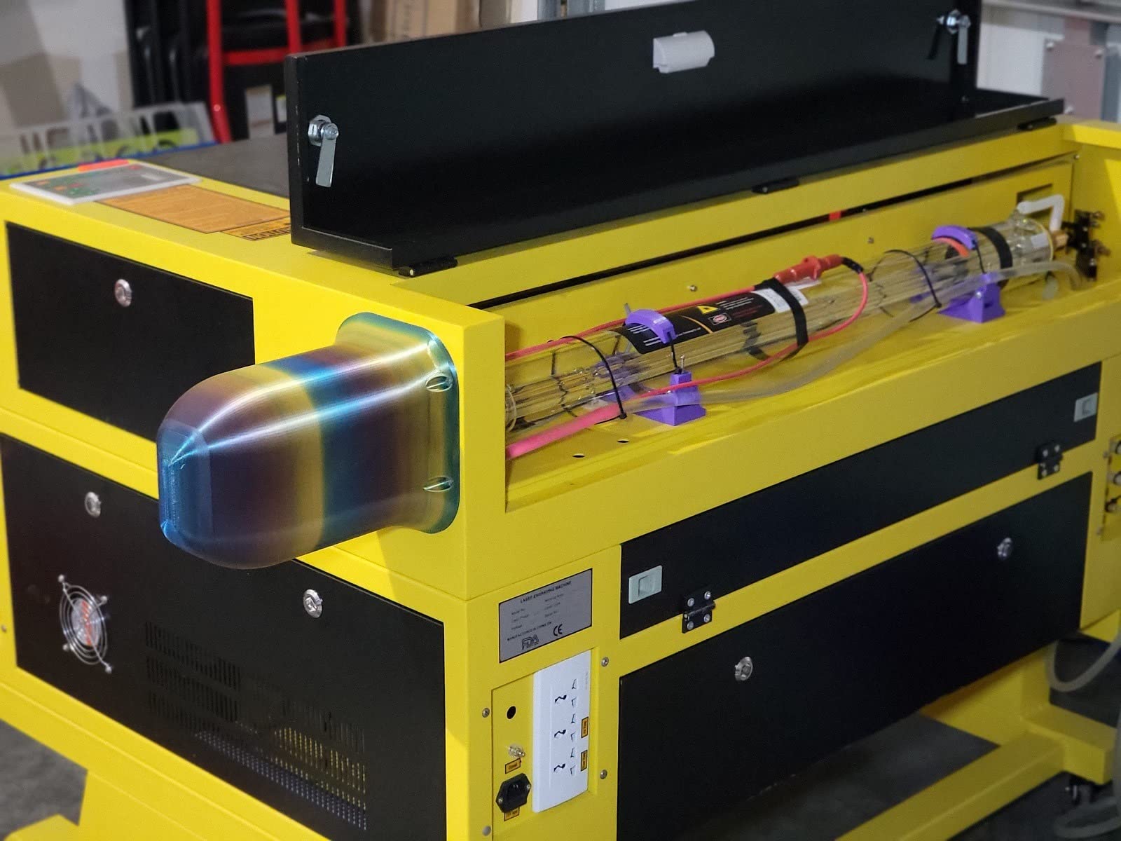 Cloudray 90W CO2 Laser Tube 90W-100W,1250mm Dia.80mm Cable Preconnected with Coating,90 Watt C02 Laser Tube With Metal Head (CR90 90-100W) customer photo 2