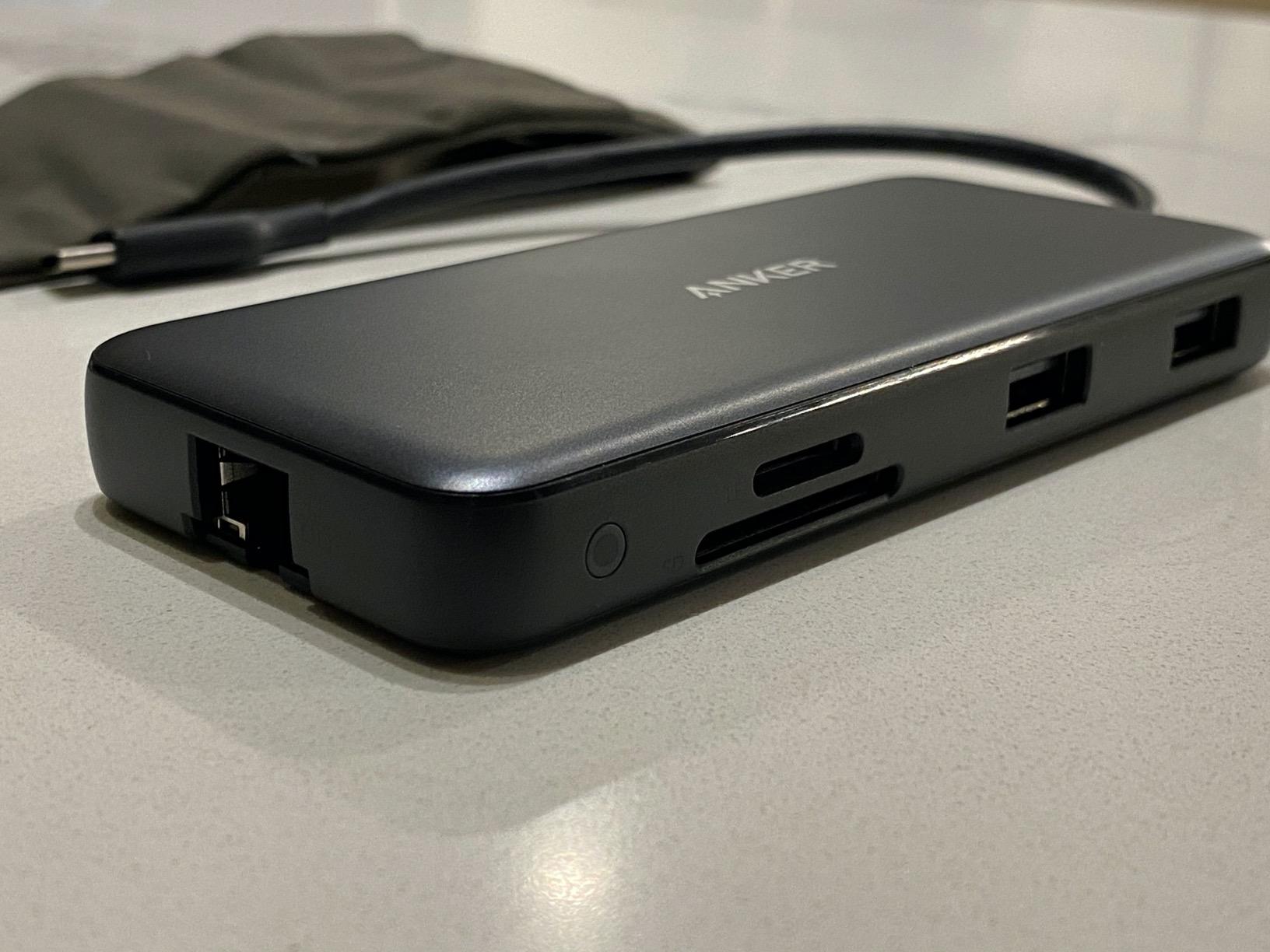 Anker USB C Hub with Ethernet, 8-in-1 Multiport Ethernet Adapter with 4K 60Hz HDMI Port, 85W Power Delivery, 10Gbps USB C and 2 A Data Ports, microSD SD Card Reader, for MacBook Pro/XPS/iPad and More customer photo 2