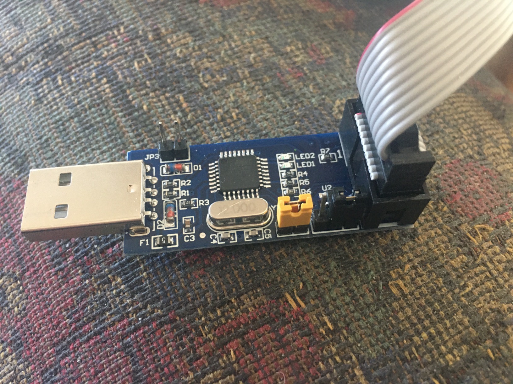 KeeYees 2pcs Downloader Programmer for USBASP for ISP with Cable and 10Pin to 6Pin Adapter Board for 51 for AVR Series Microcontroller customer photo 2