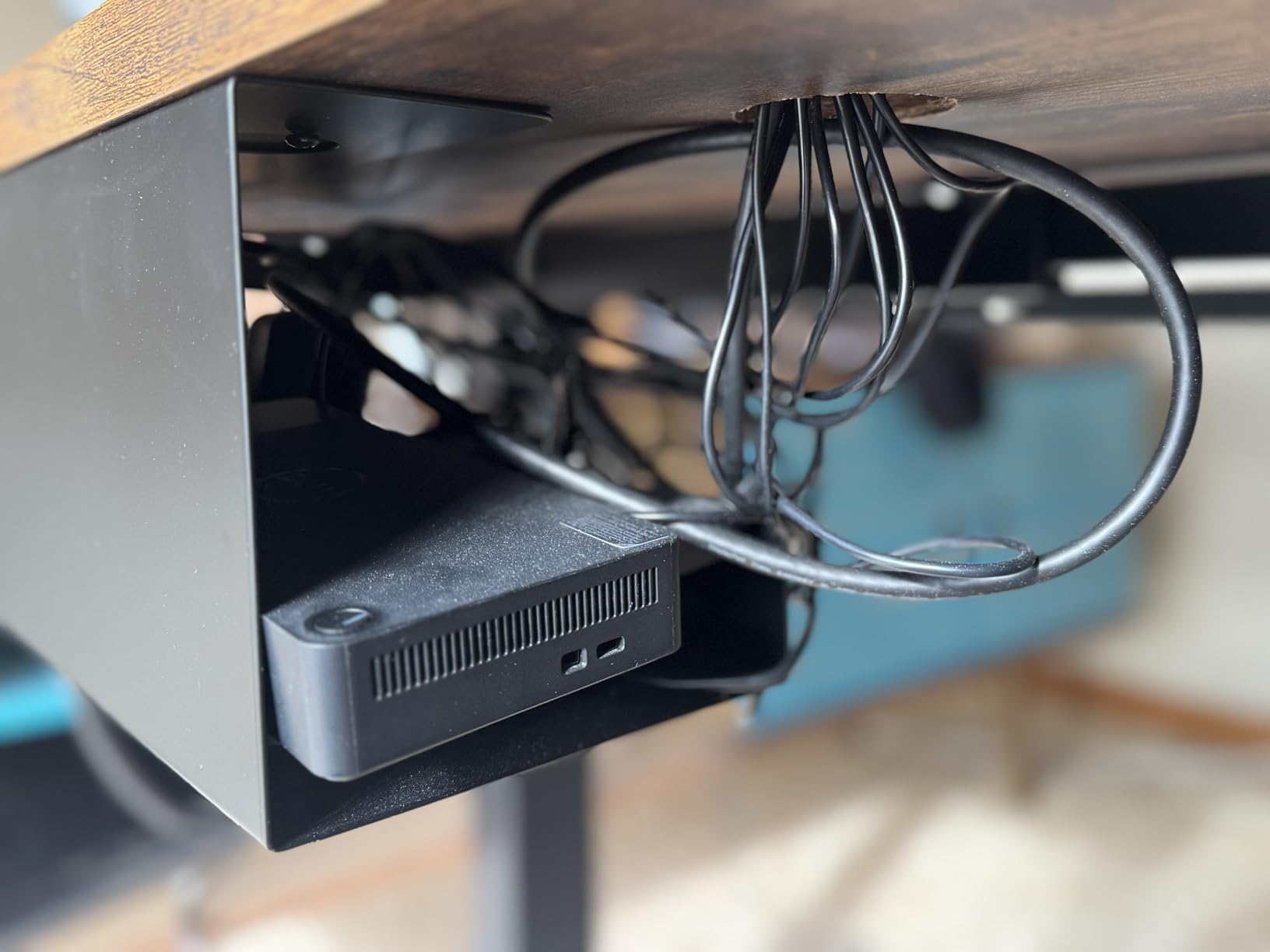 VIVO Under Desk 17 inch Cable Management Tray, Power Strip Holder, Cord Organizer, Wire Tamer for Office and Home, Black, DESK-AC06-1C customer photo 2