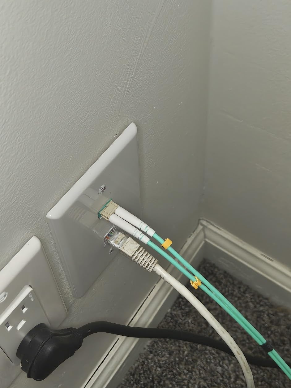FLYPROFiber- LC to LC Fiber Patch Cable OM3 5M/16ft, Length Options: 0.2m-200m, 10GB/40GB Multimode Duplex, 50/125um Fiber Optic Cable Cord LSZH-5Meter(16ft) customer photo 2