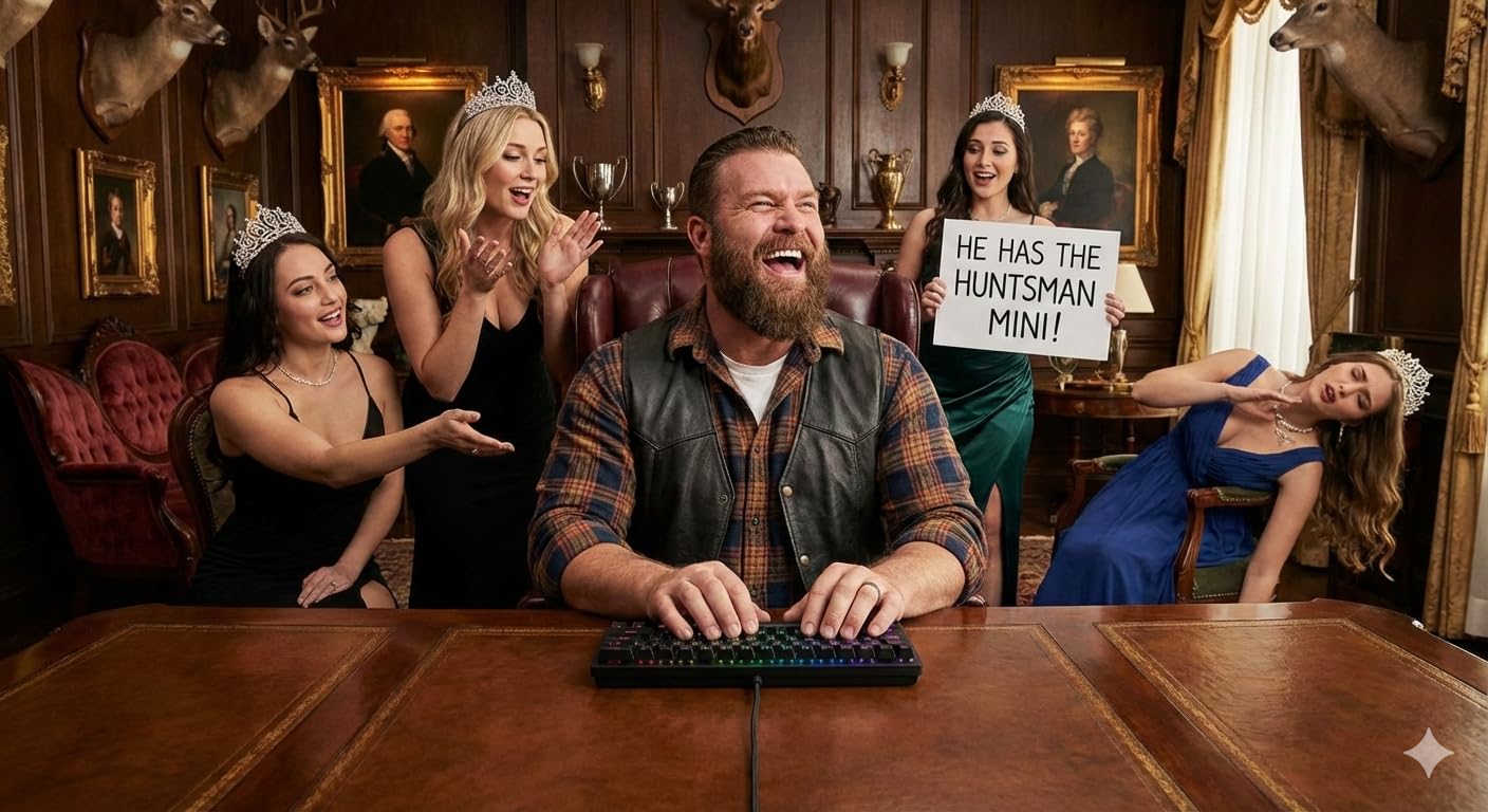 Razer Huntsman Mini 60% Gaming Keyboard: Clicky Optical Switches - Rapid Trigger Mode - Chroma RGB Lighting - PBT Keycaps - Onboard Memory - Snap Tap - Classic Black customer photo 2
