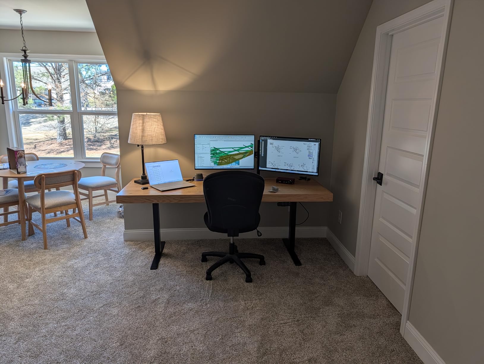 TOPSKY Dual Motor Electric Standing Desk Frame - 225 lb Capacity, Fits Tops up to 70.8 x 31.5 inch customer photo 1