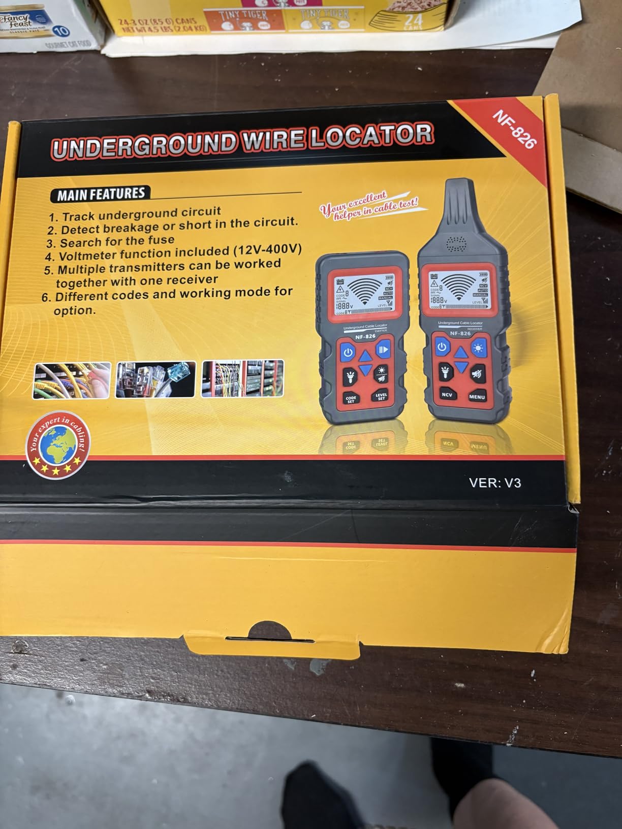 NOYAFA NF-826 Underground Cable Locator Wire Tracker, for Dog Fence Cables Irrigation, Wall and Underground Pipeline Wire Detector, Advanced Circuit Breaker Finder for Wall and Underground Cables customer photo 2