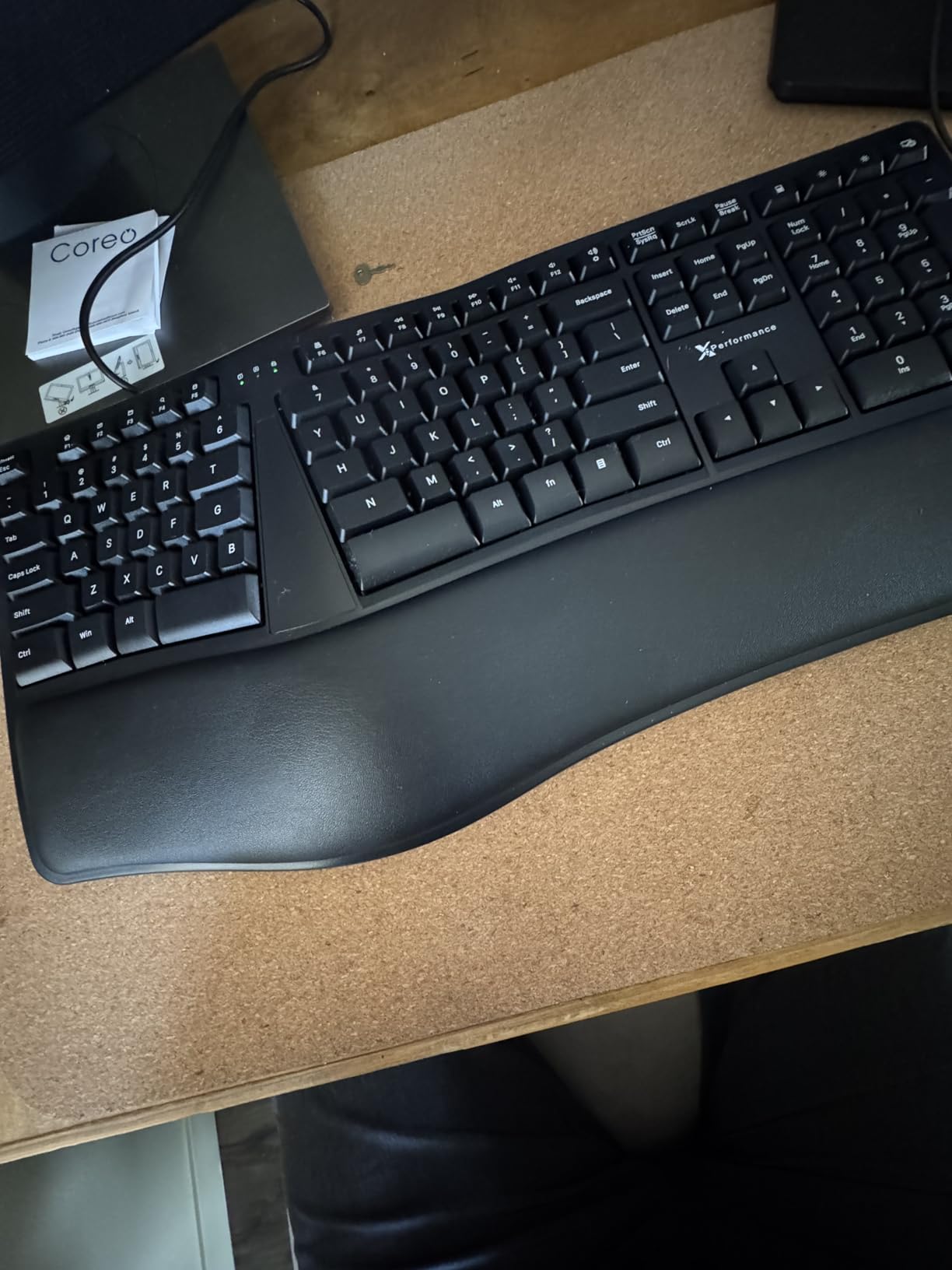 X9 Wired Ergonomic Keyboard with Cushioned Wrist Rest - Type Comfortably Longer - USB Wired Split Keyboard for Laptop, PC & Chrome Computer with 110 Ergo Keys & 5ft Cable customer photo 1