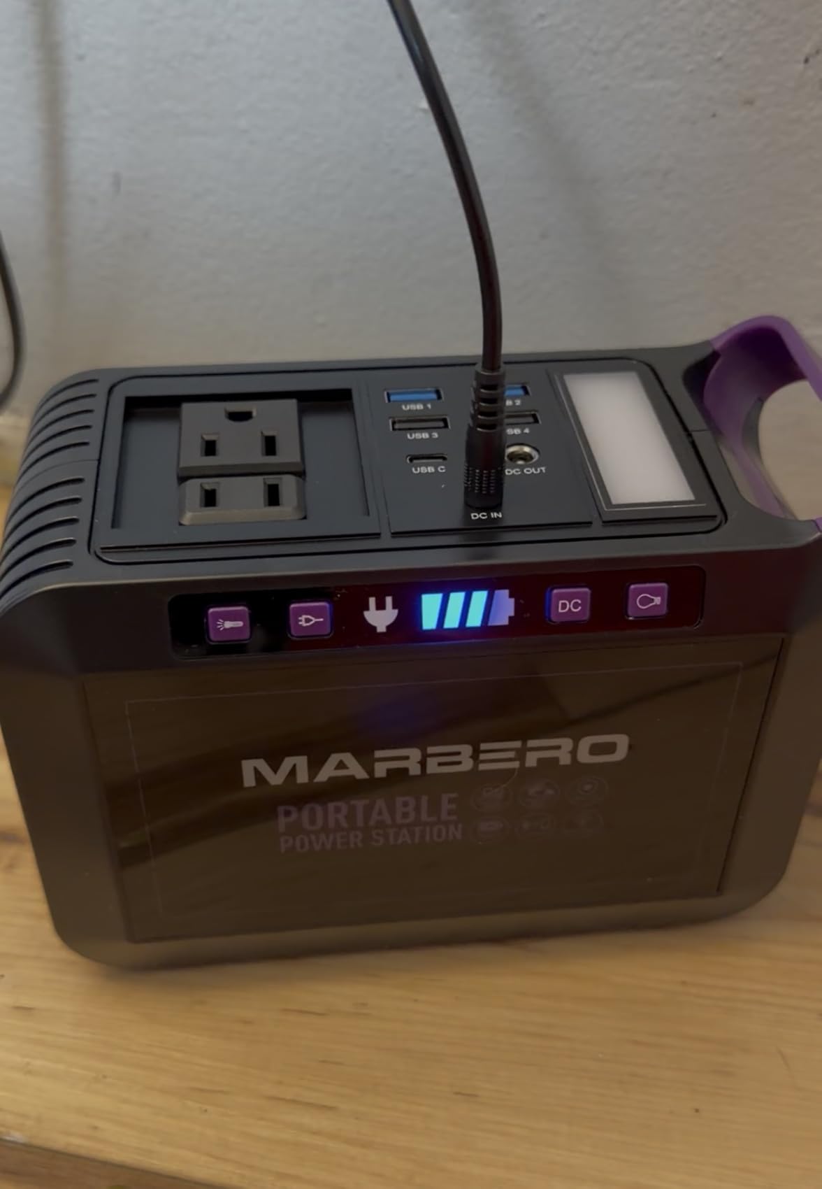 MARBERO Portable Power Station 88Wh Camping Lithium Battery Solar Generator Fast Charging with AC Outlet 120W Peak Power Bank(Solar Panel Optional) for Home Backup Outdoor Emergency RV Van Hunting customer photo 2
