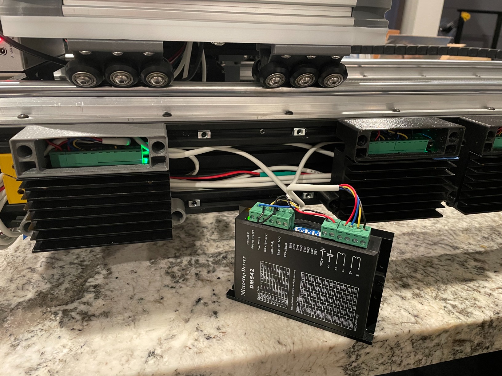 CNC Digital Microstep driver DM542 Stepper Motor Controller 2-phase Digital Stepper Motor Driver 20-50V DC Max 4.2A for Nema 17, Nema 23 and Nema 34 series stepper motor, Replace M542 M542H customer photo 2