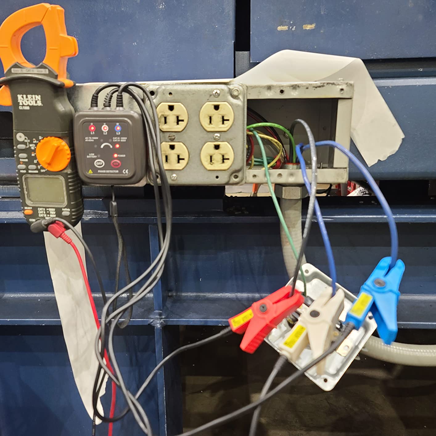 AC 70-1000V Non Phase Sequence Detector Tester Rotation Monitor Magnetic Base Phase Meter with 0.6M Clamp Length ETCR1000C customer photo 1