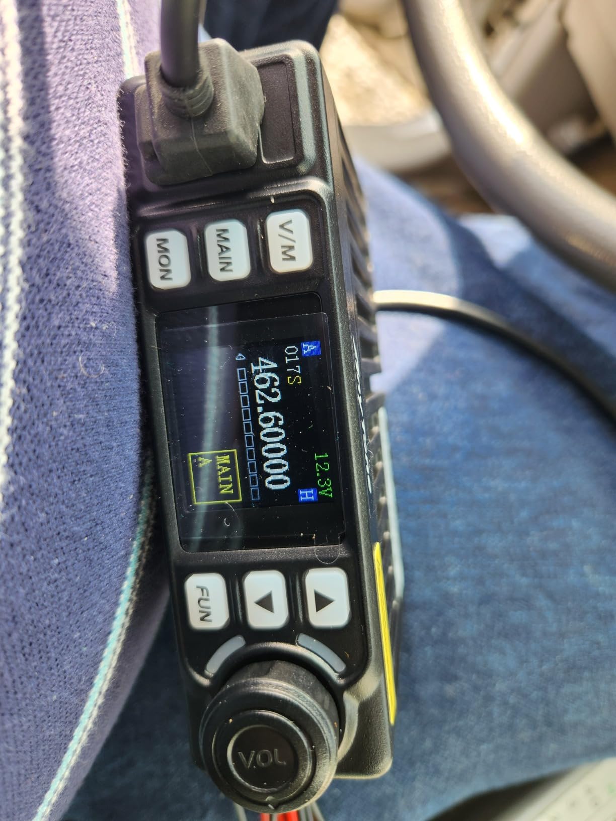 AnyTone Mini Size Dual Band Transceiver Mobile Radio VHF/UHF Two Way Radio AT-779UV for Car Vehicle Black customer photo 2