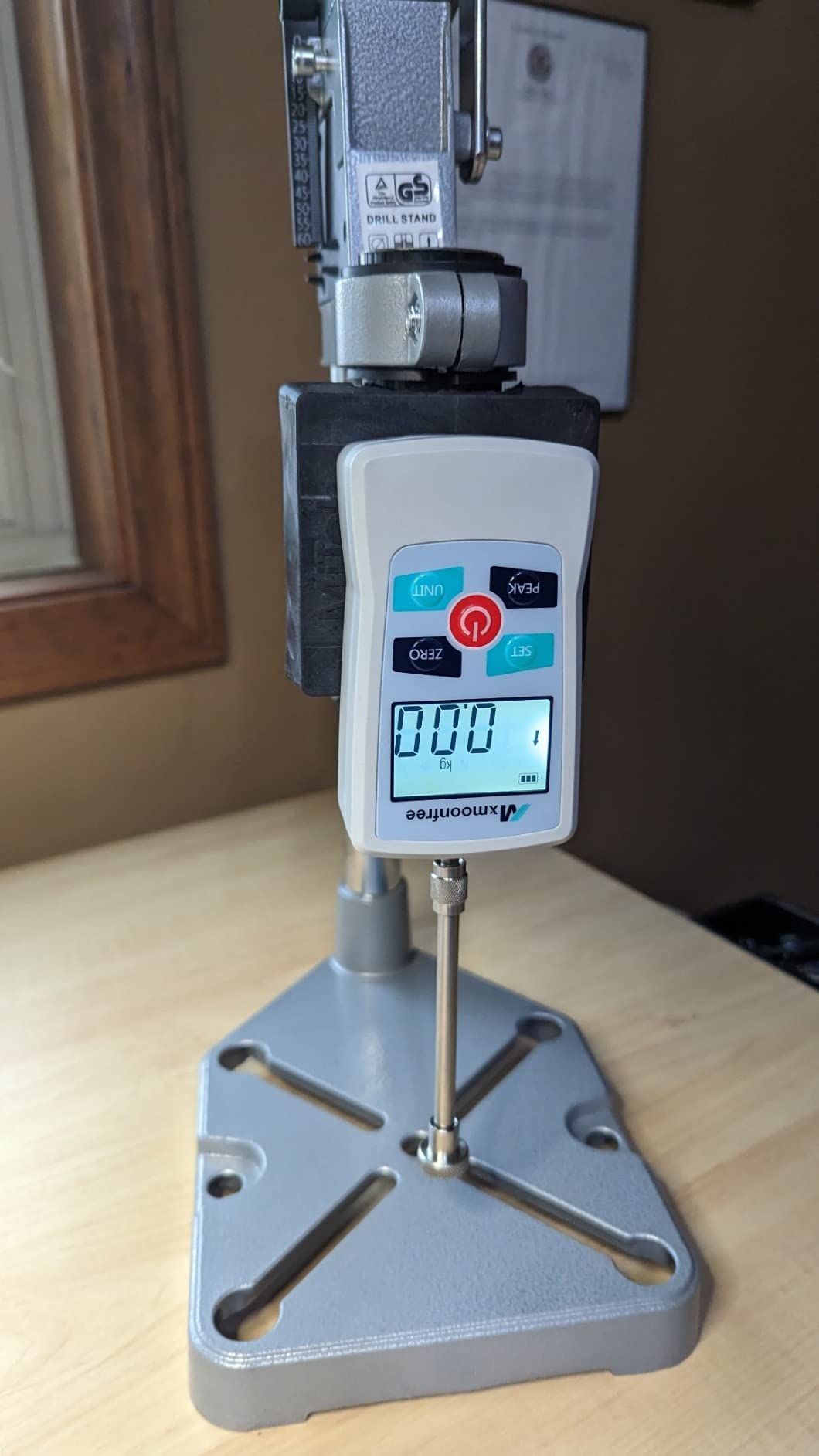 500N Digital Force Gauge Push Pull Gauge Portable Force Meter with Units N/LB/Kg/Oz, Storage Case, Auto Backlit LCD, Auto Power-Off for Teaching School Lab Mechanical Physics (ZMF-500N) customer photo 2